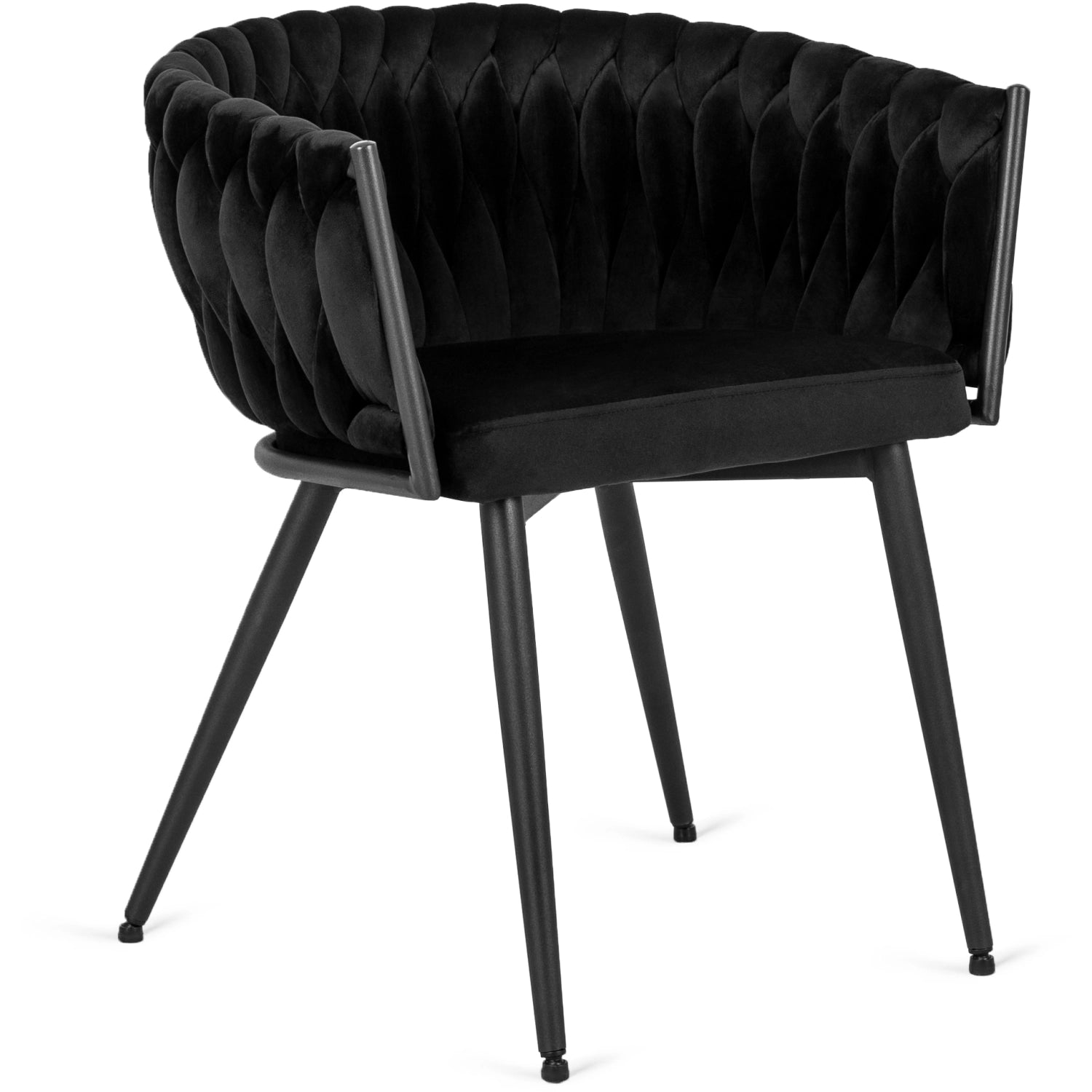 Elite EMPOLI Black Velvet Chair – Modern Comfort & Elegance
