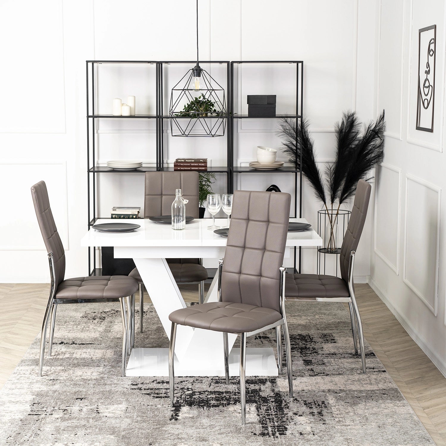 Elite MOLLY Chair – Gray Faux Leather