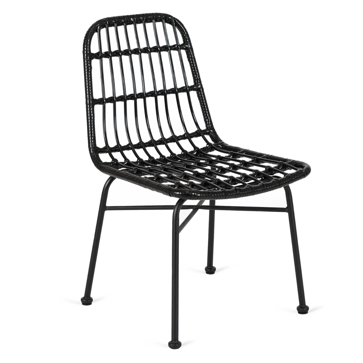 Elite WALDI Black Rattan Chair – Stylish & Durable Outdoor Seating