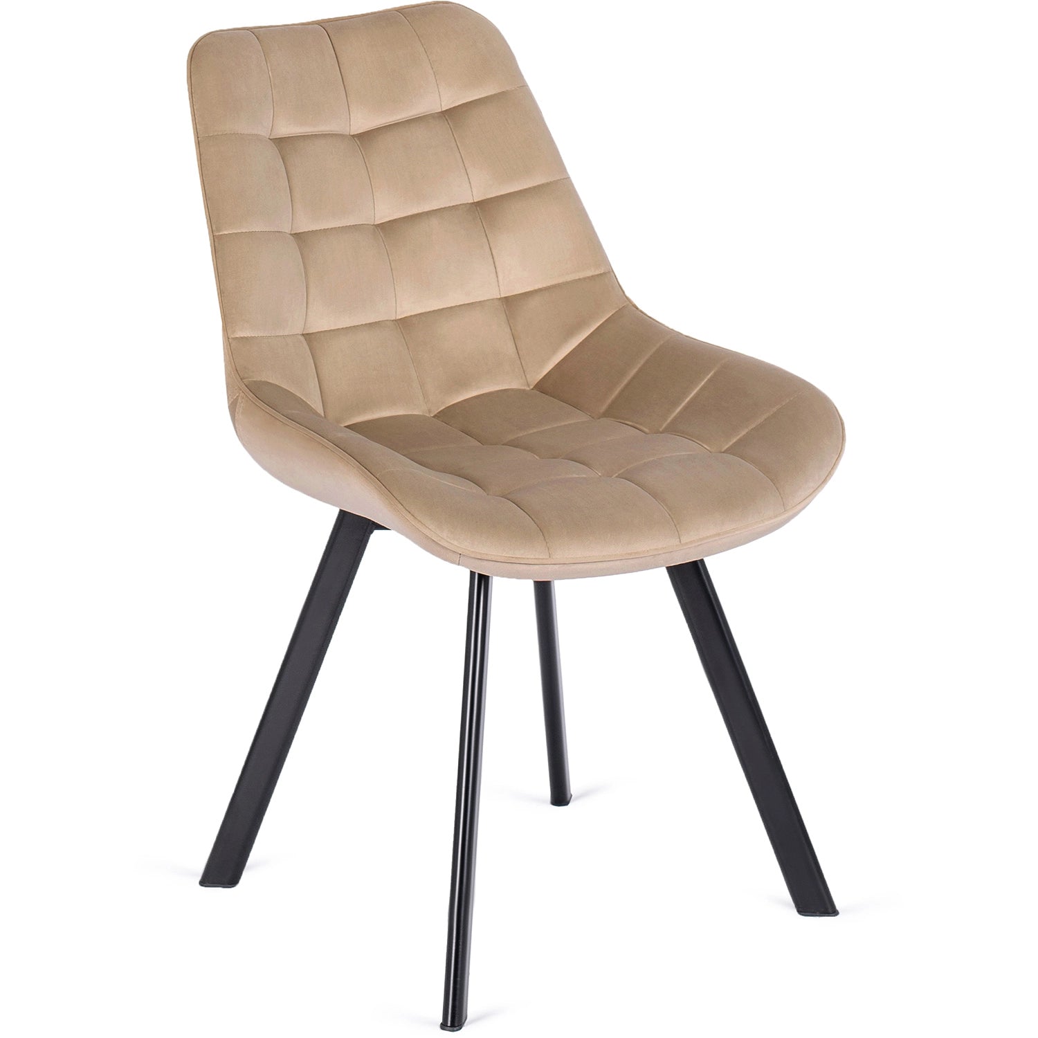 Elite RICK Beige Velvet Chair – Timeless Elegance & Comfort