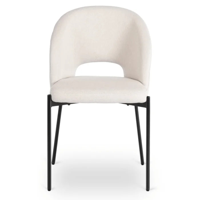 Elite BROS Upholstered Chair – Beige Modern