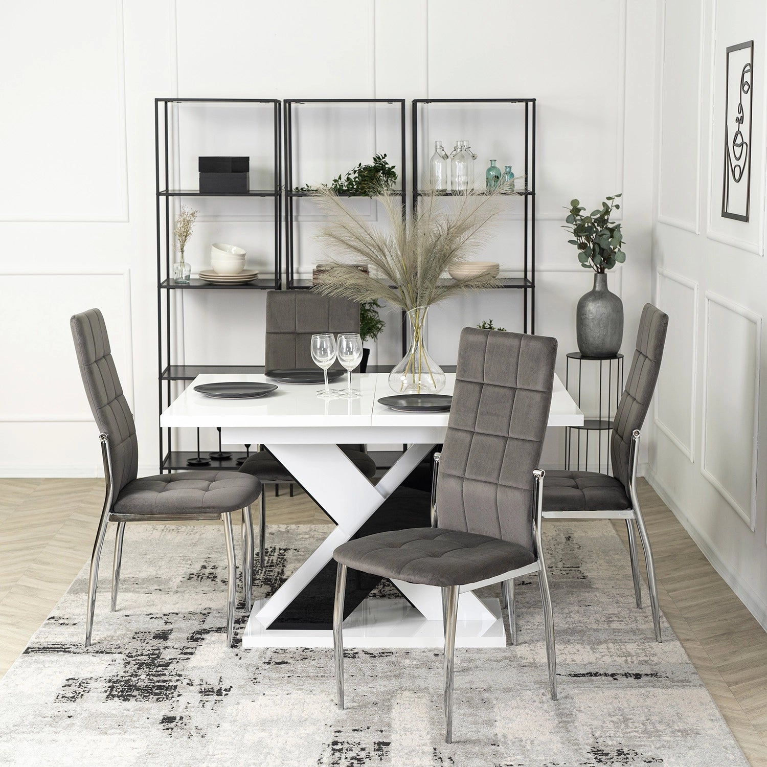 Elite MOLLY Chair – Grey Velvet