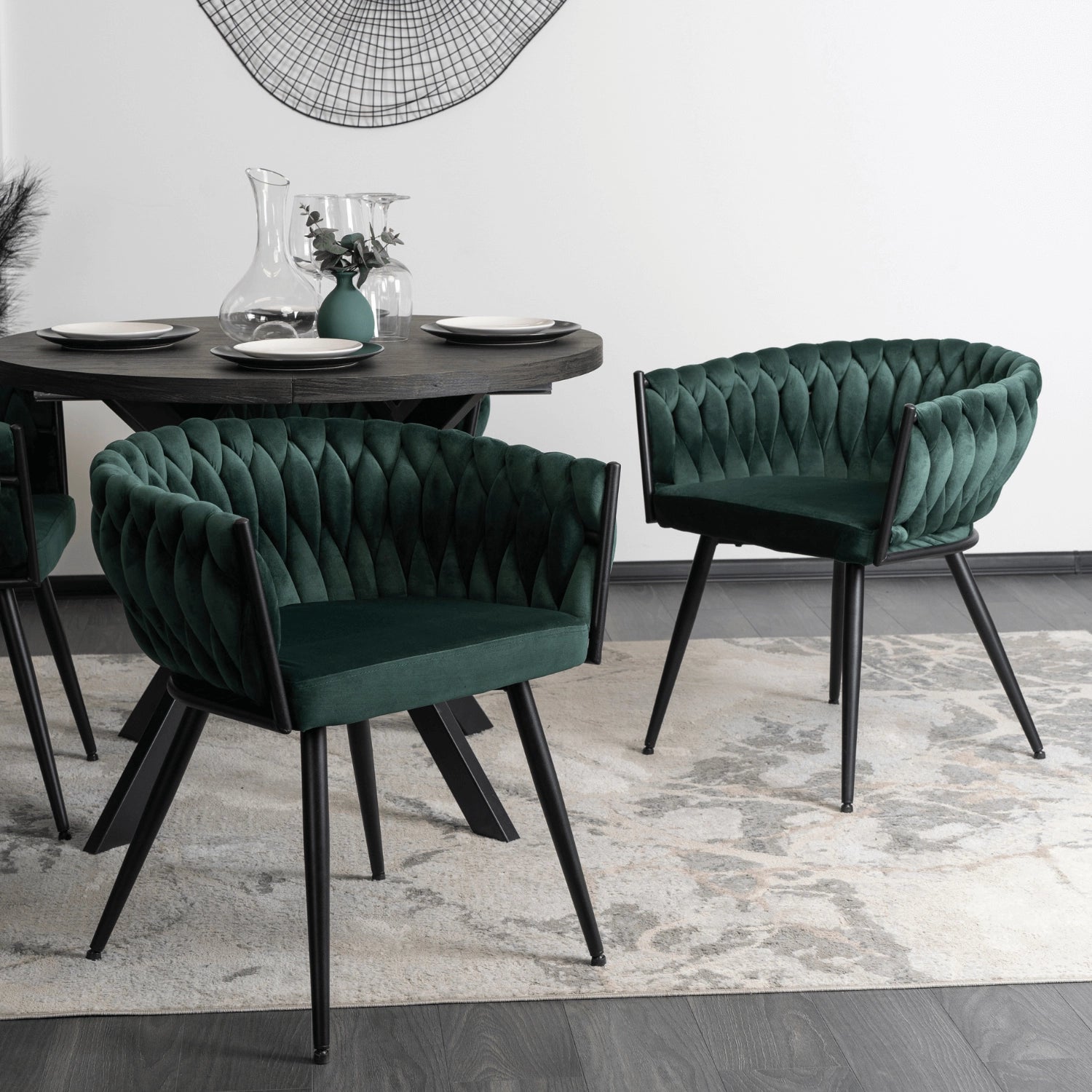 Elite EMPOLI Green Velvet Chair – A Touch of Luxury & Comfort