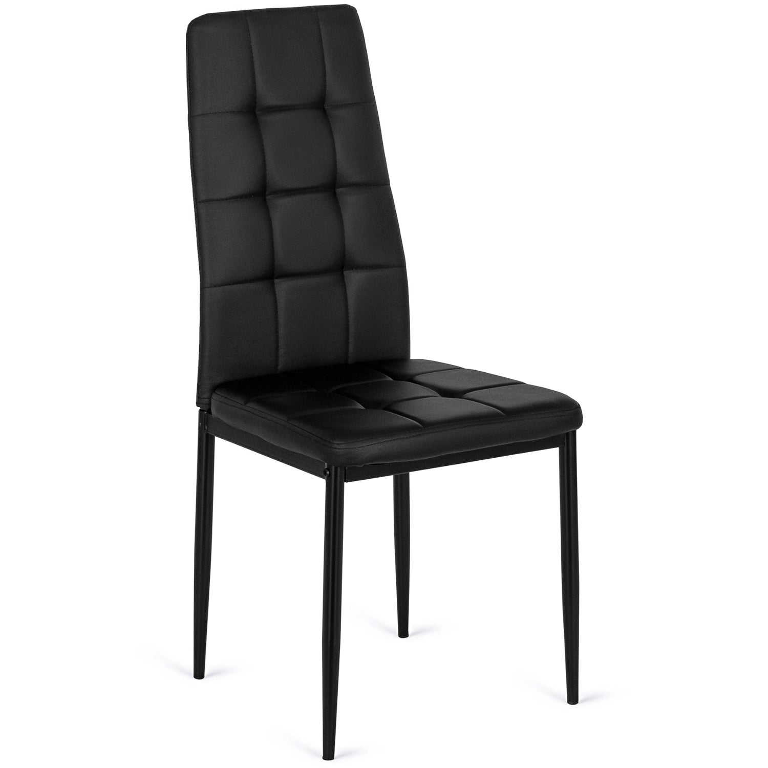 Elite TEX 2 Black Eco-Leather Chair – Sleek & Timeless Elegance