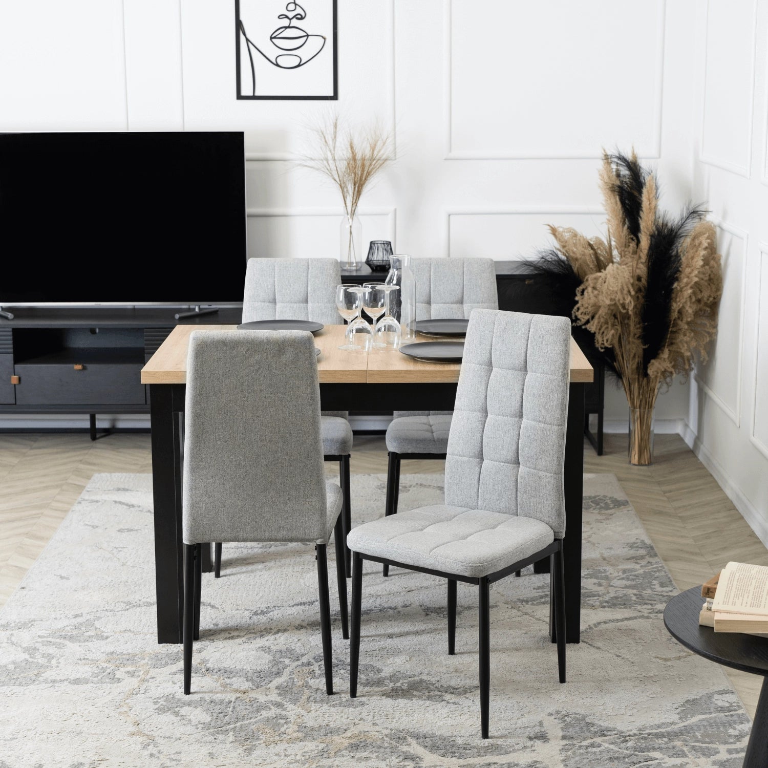 Elite TEX Light Grey Fabric Chair – Stylish & Versatile Comfort