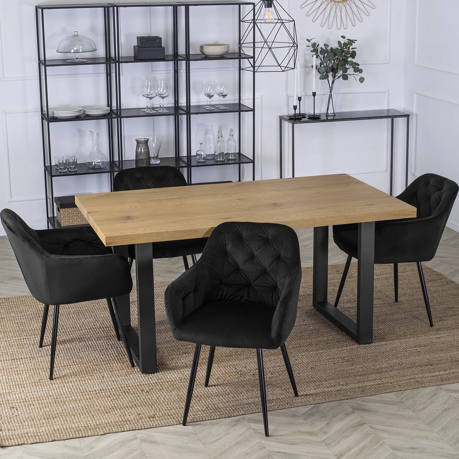 Elite VIKI Black Velvet Chair – Modern Elegance & Supreme Comfort