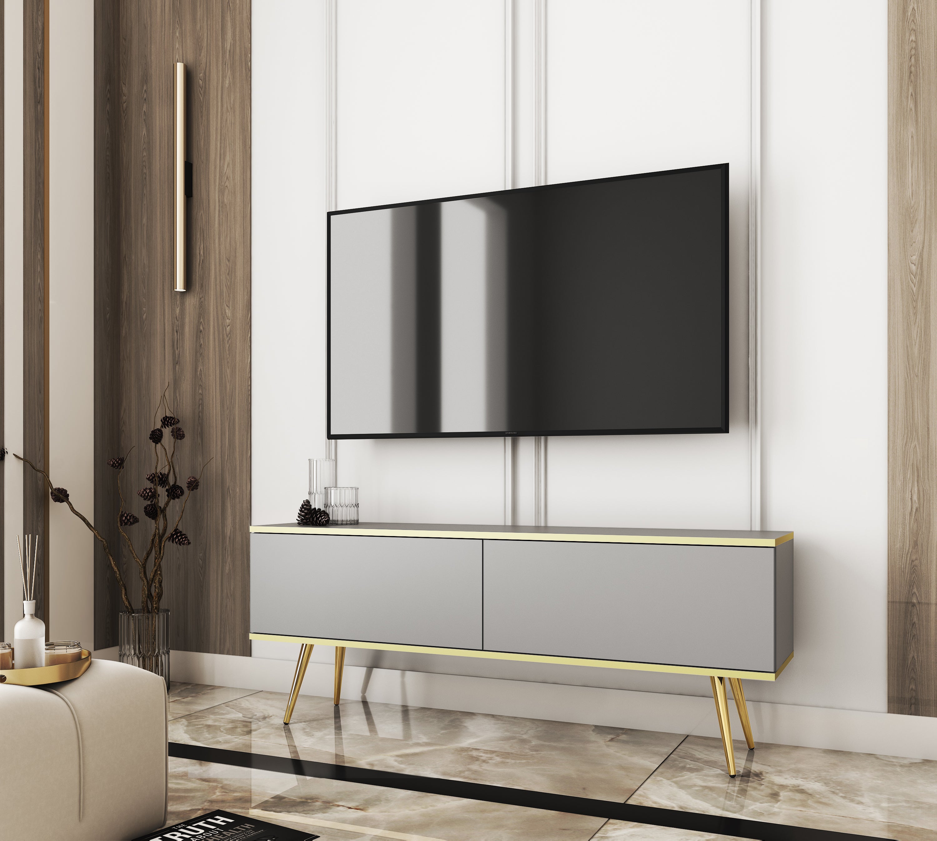 Oro TV Stand 135 - Modern Design with Versatile Configuration