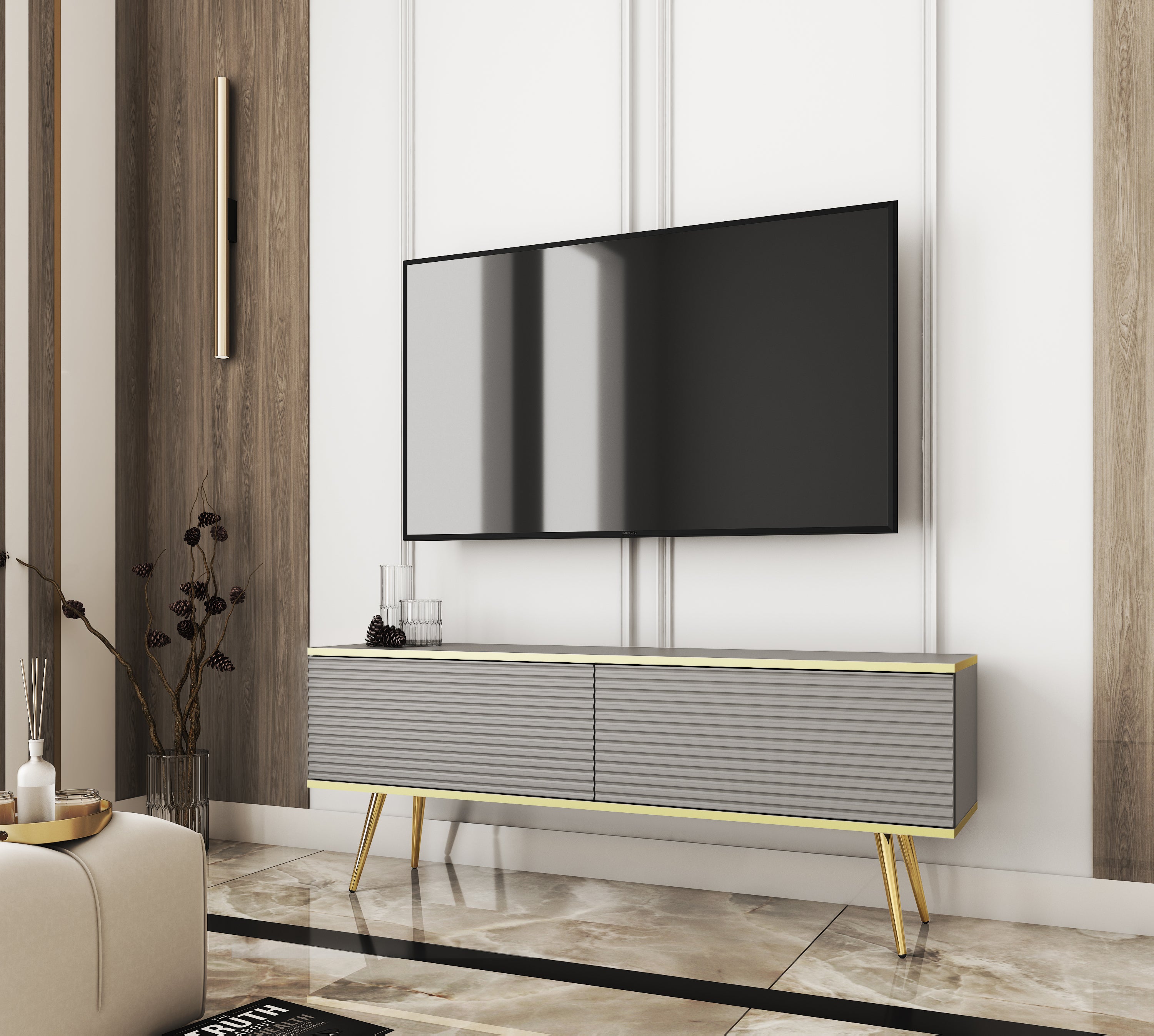 Oro TV Stand 135 - Fresh Design with Versatile Configuration