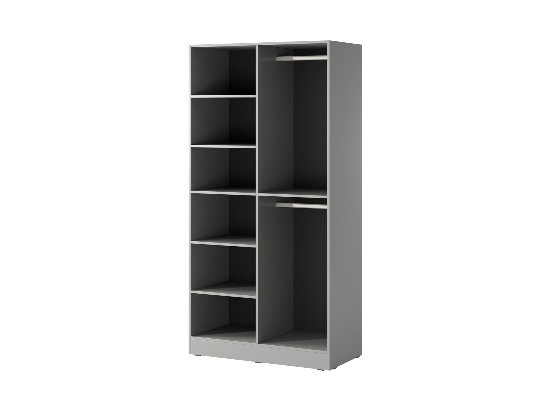 PI Sandbox Modular 2-Door Wardrobe – Flutes Grey
