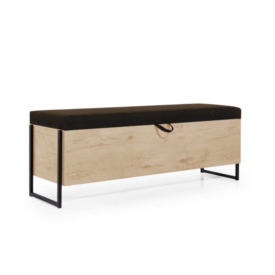 NE Loft Lorenzo – Storage Bench with Upholstered Seat