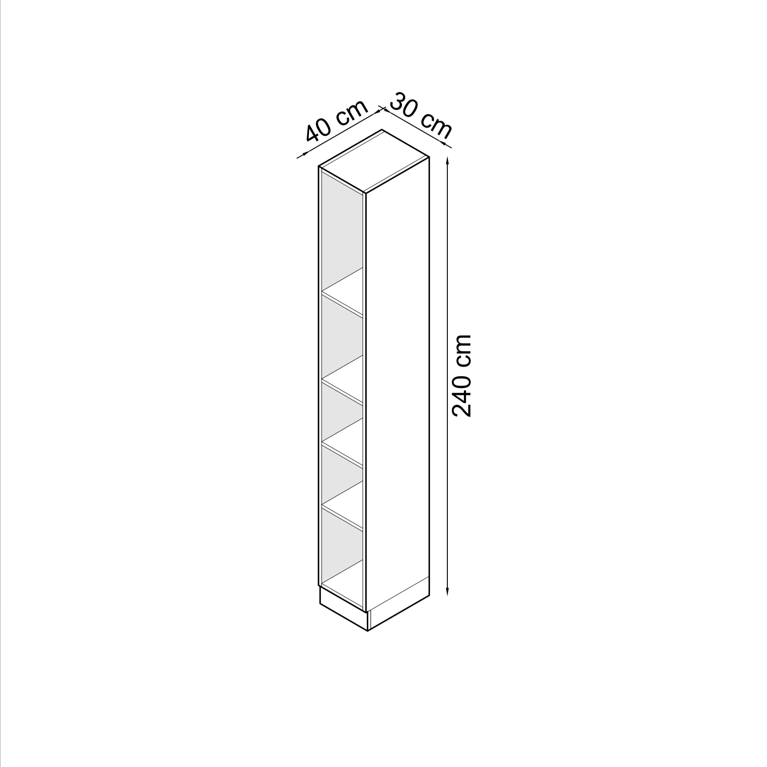 SLEEP VARIA 30 cm Shelf Unit