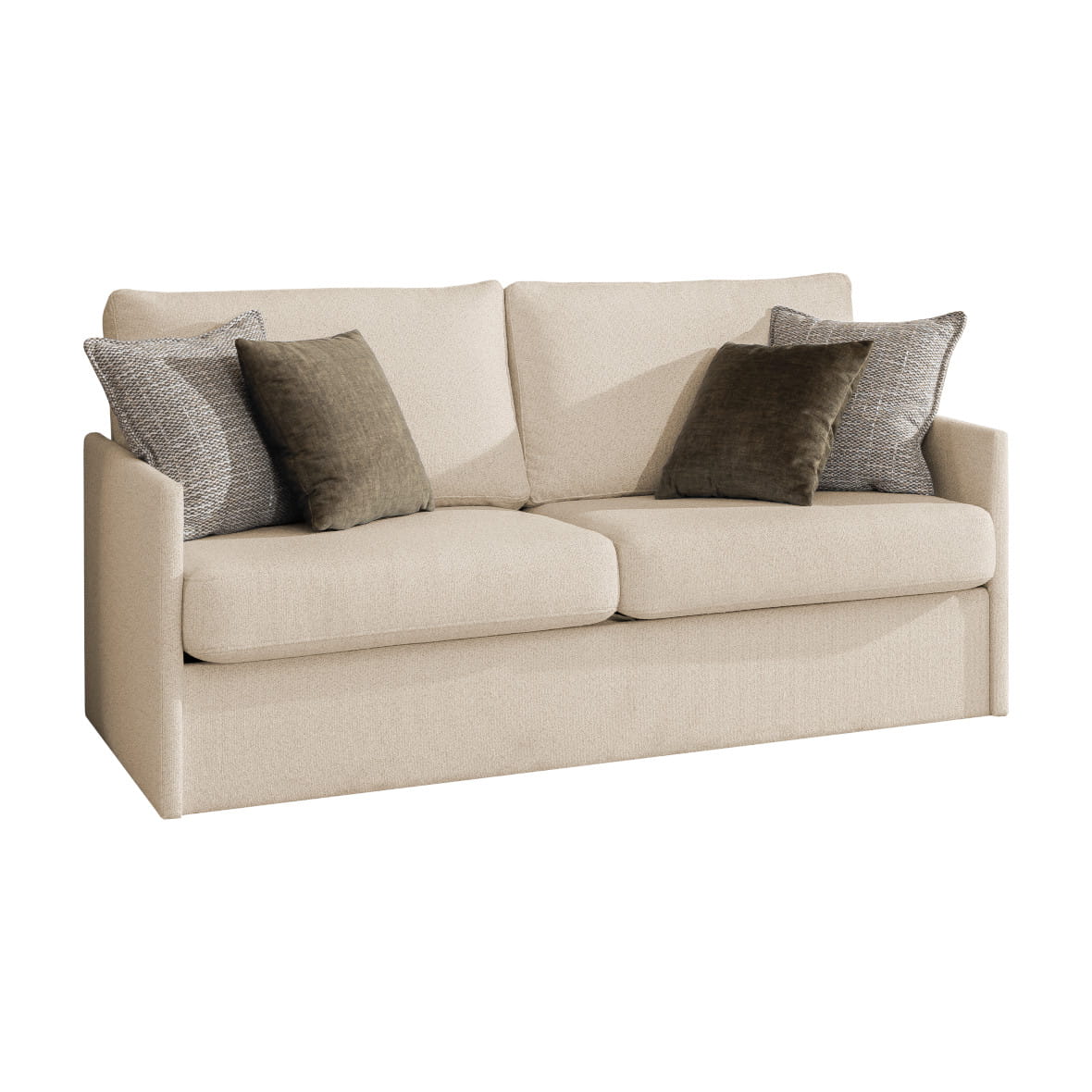 Customizable Genius Murphy Bed with Sofa Set 140 x 200 cm Congo, LED Lighting