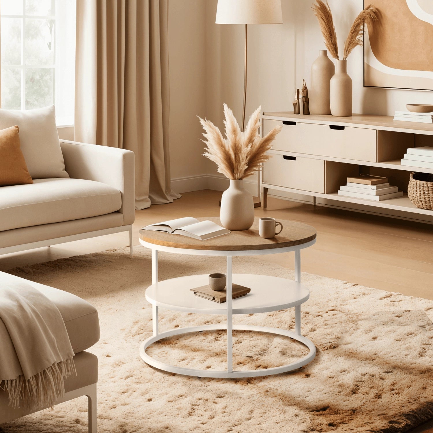 Elite BEST Oak/White Coffee Table