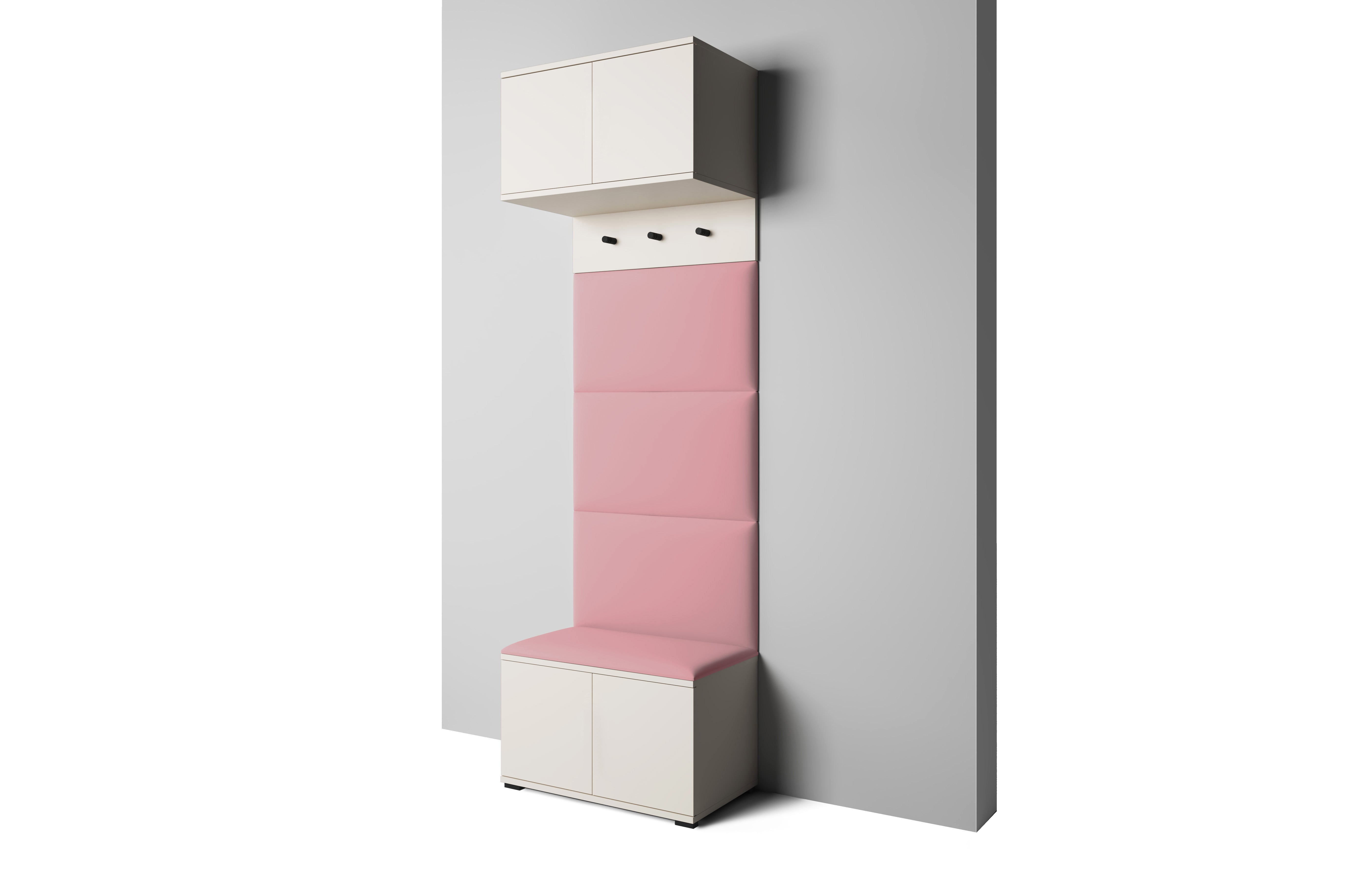 PK Bianco 5 Hallway Wardrobe Set – Misty Rose