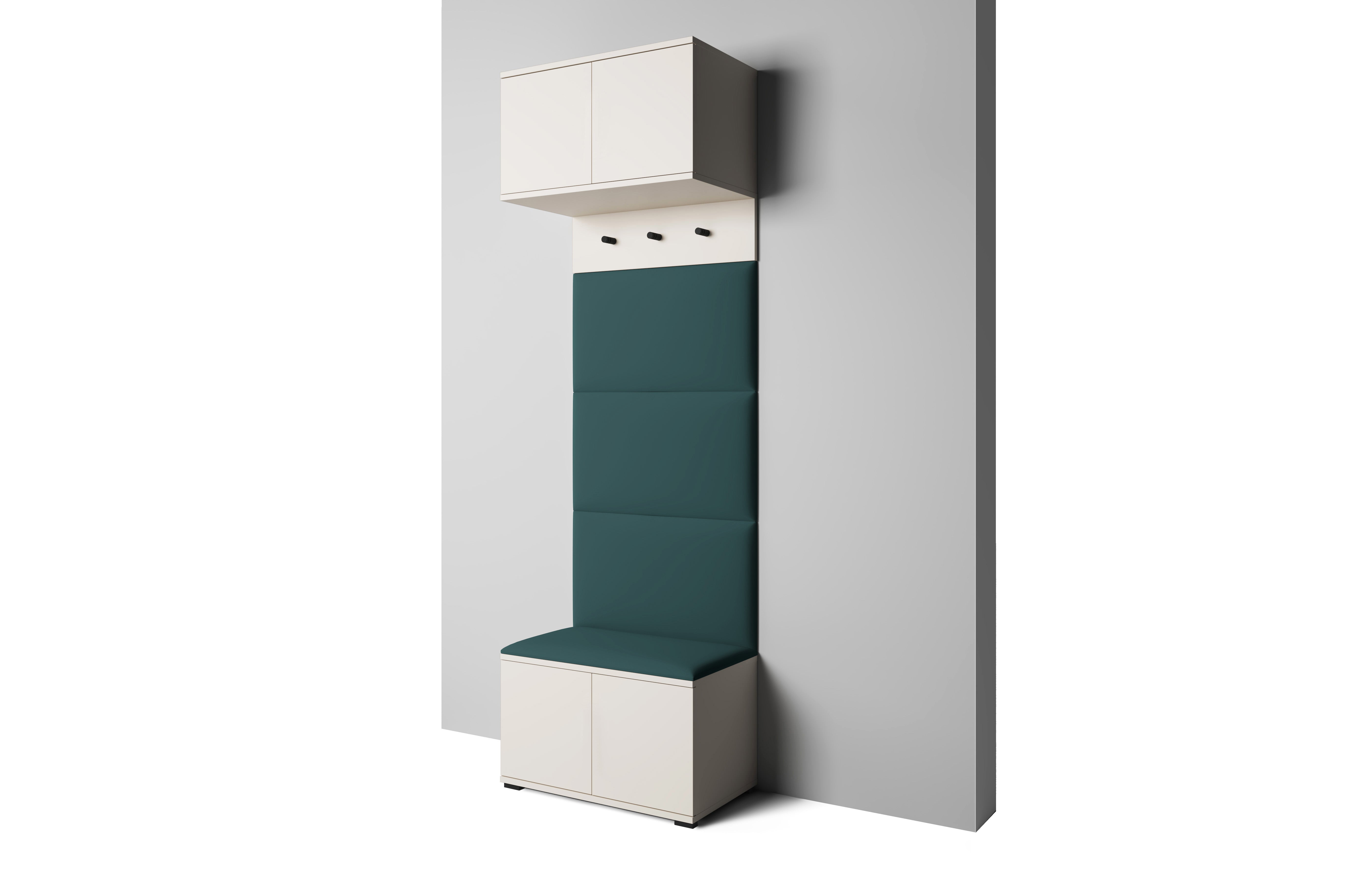 PK Bianco 5 Hallway Wardrobe Set – Bottle Green