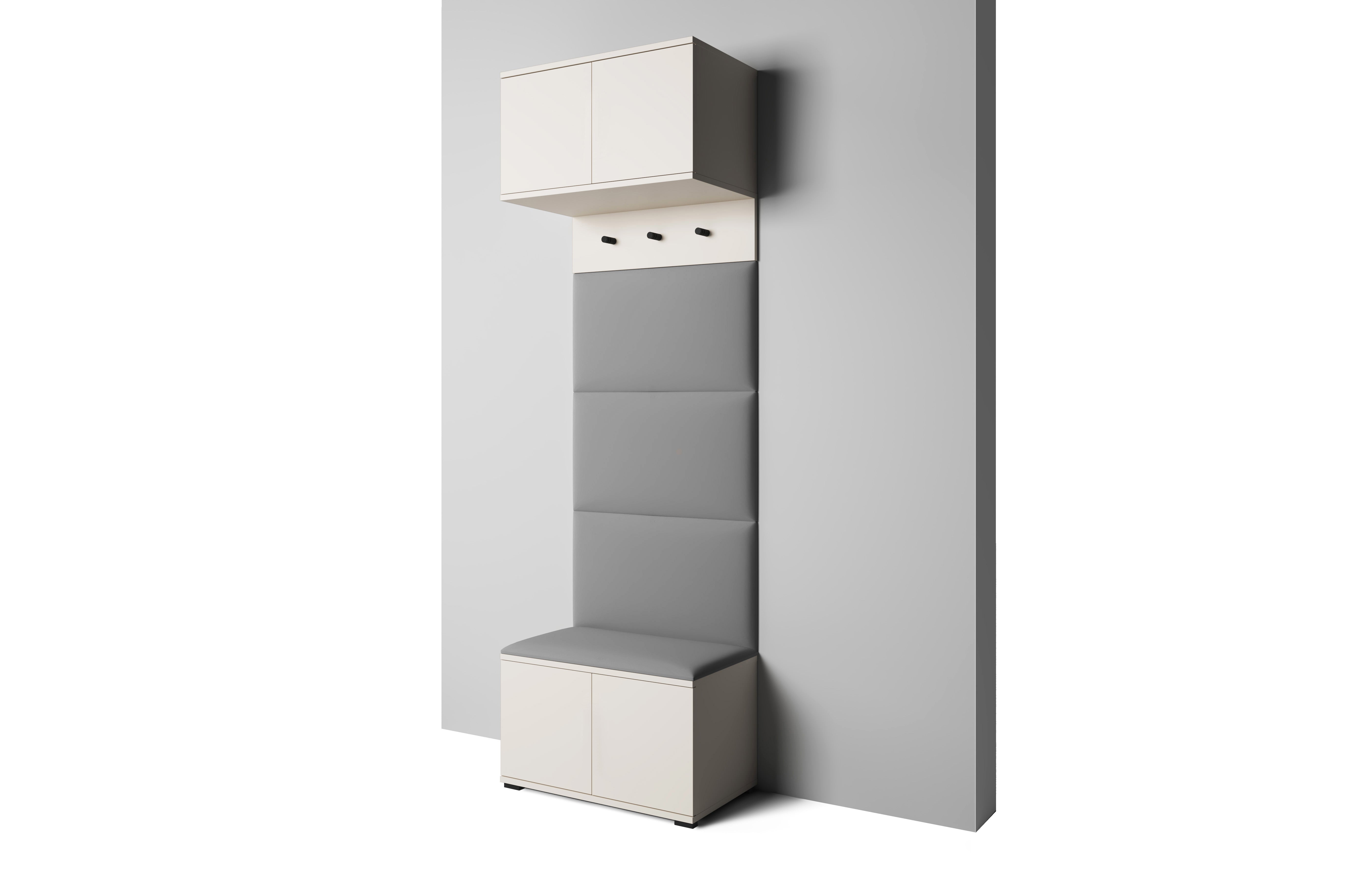 PK Bianco 5 Hallway Wardrobe Set – Ash