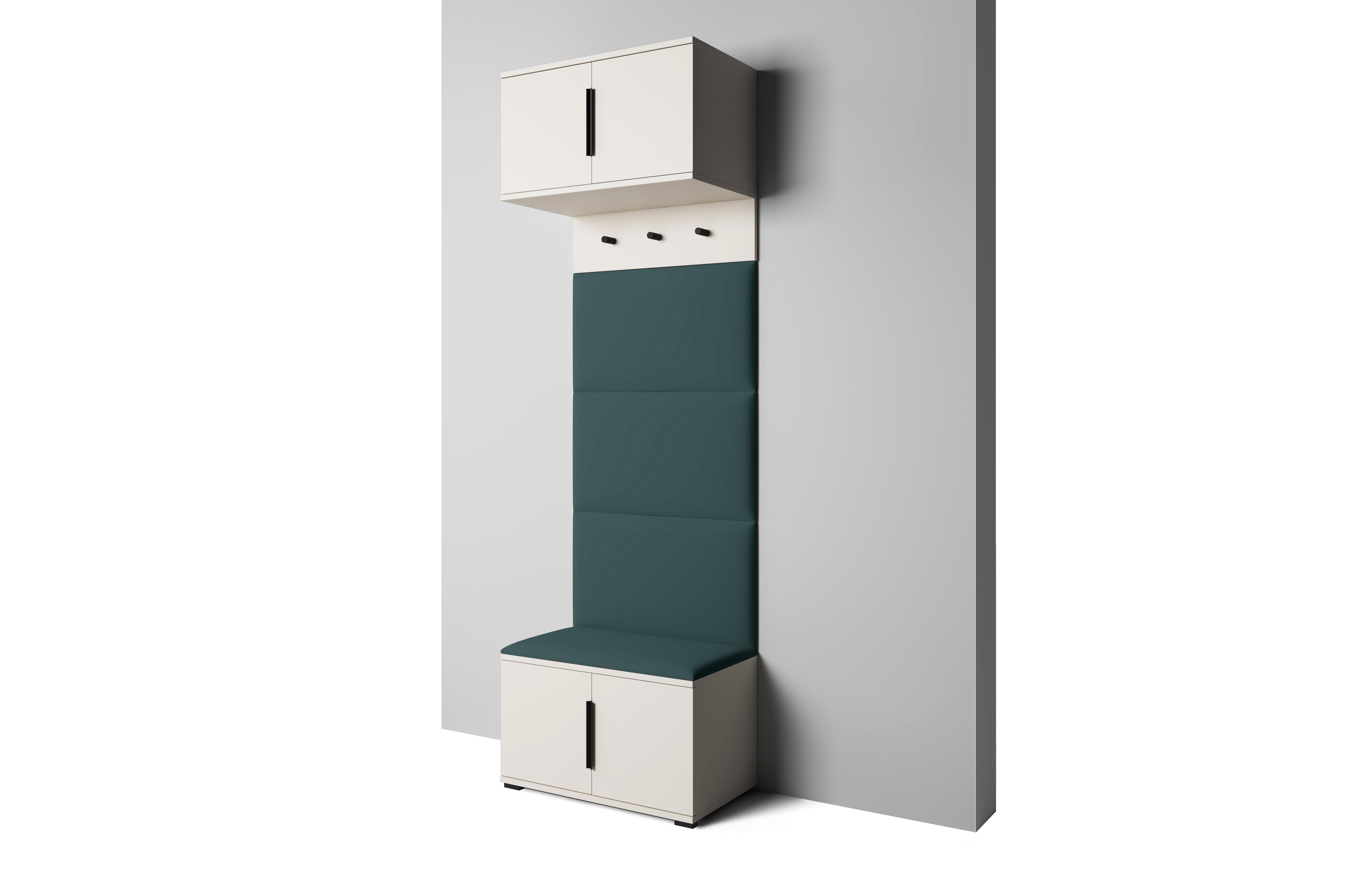 PK Bianco 5 Hallway Wardrobe Set – Bottle Green