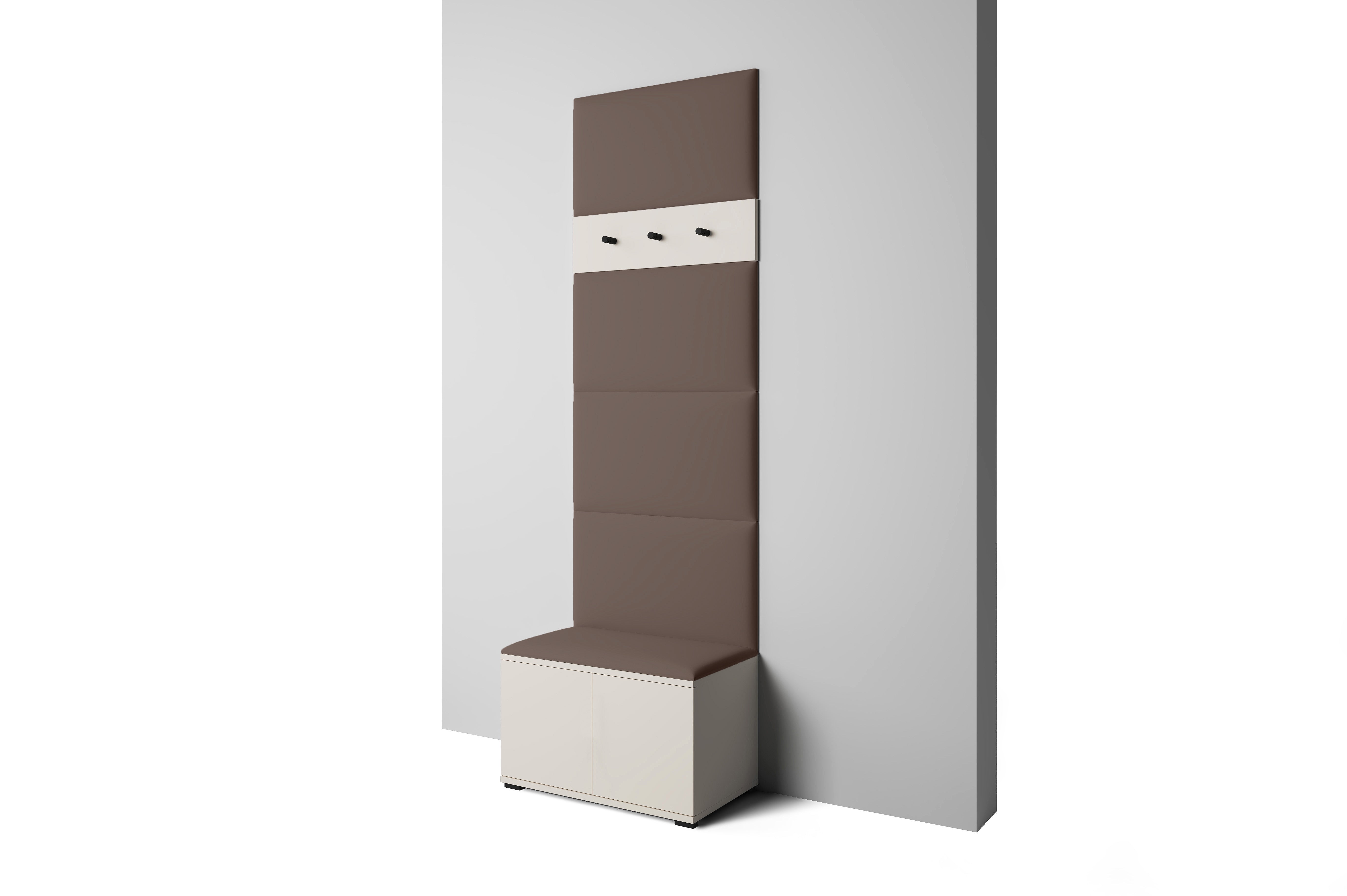 PK Bianco 6 Hallway Wardrobe Set - Dark Brown