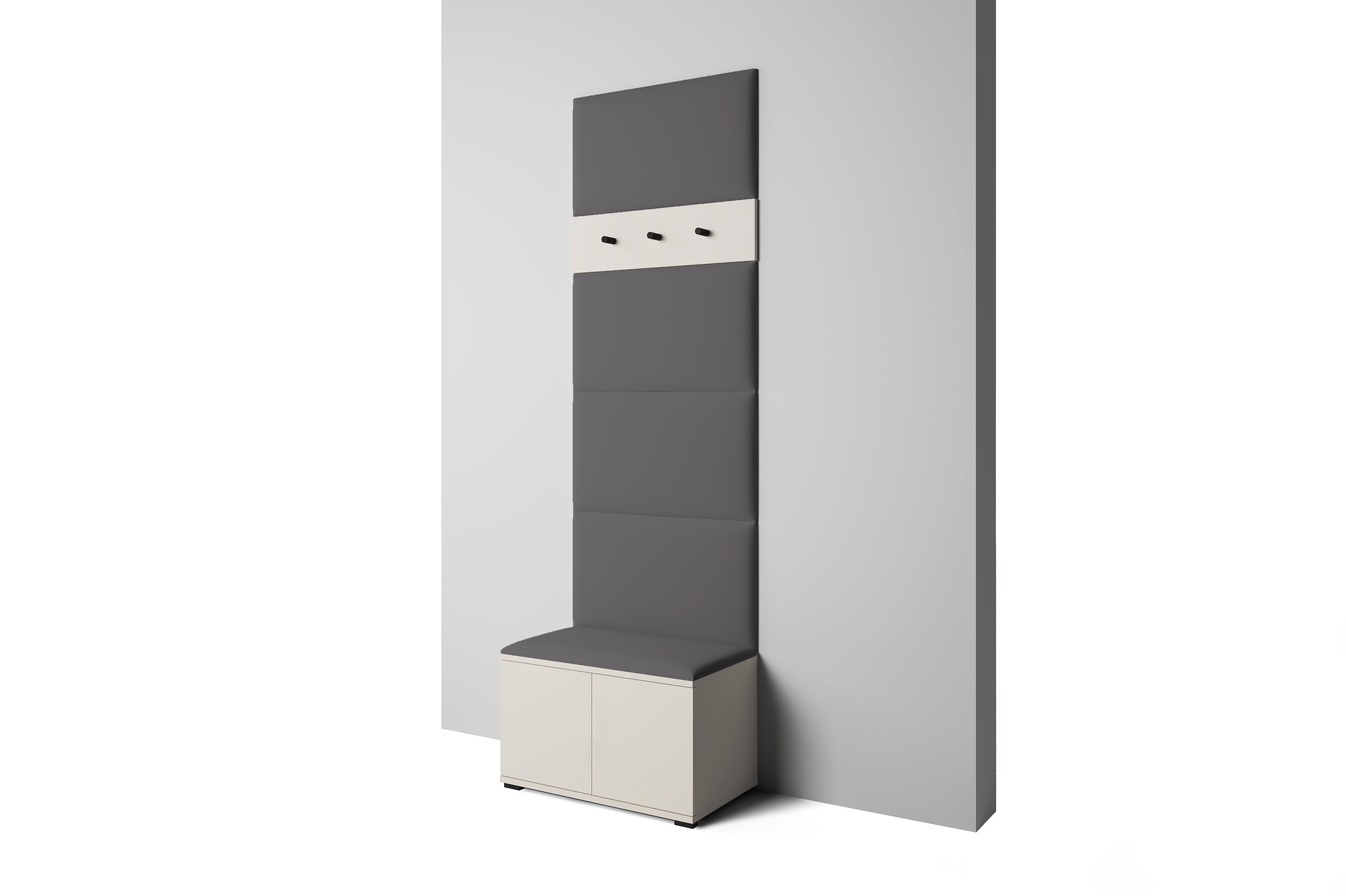 PK Bianco 6 Hallway Wardrobe Set - Graphite