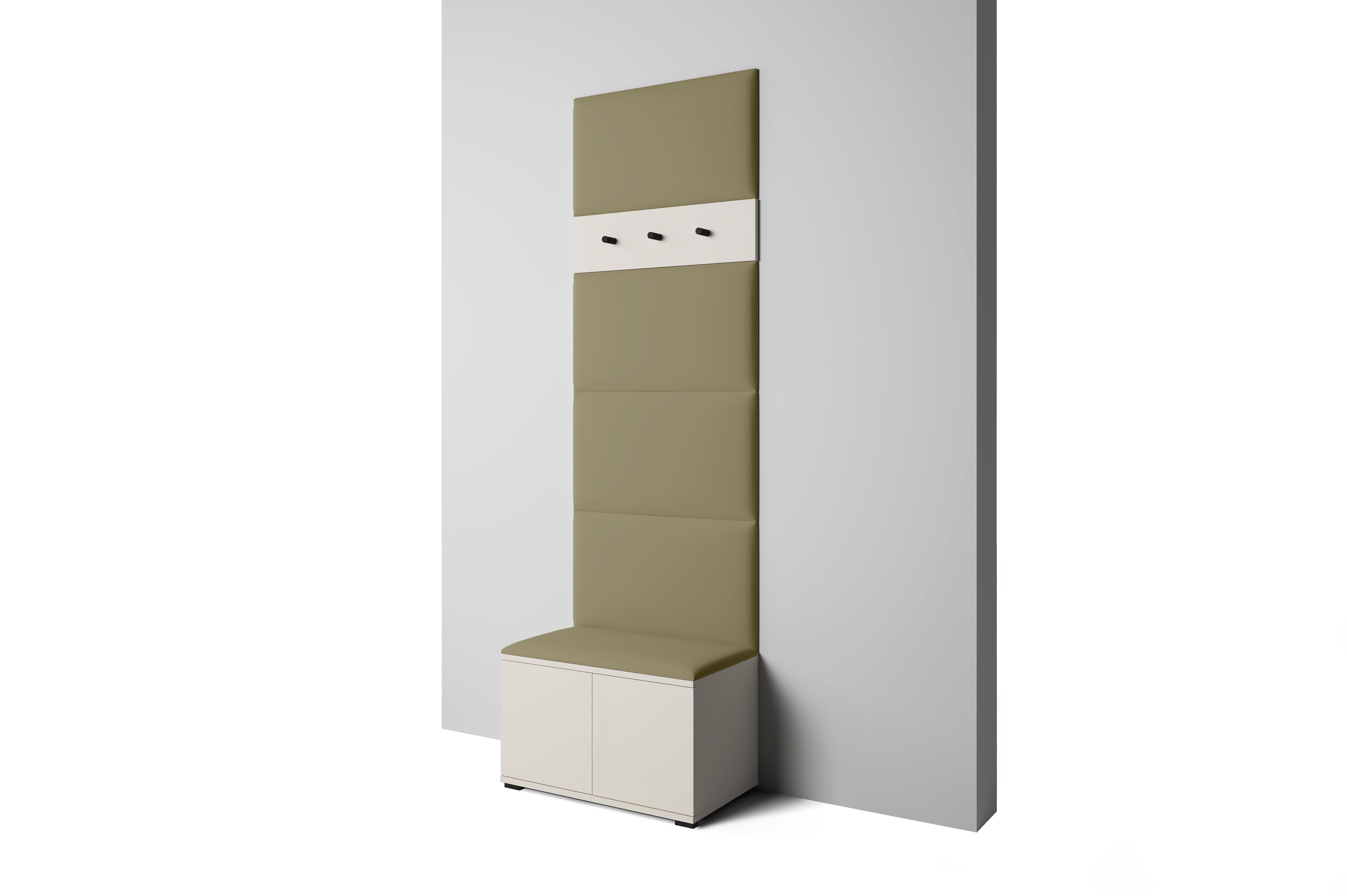 PK Bianco 6 Hallway Wardrobe Set - Olive