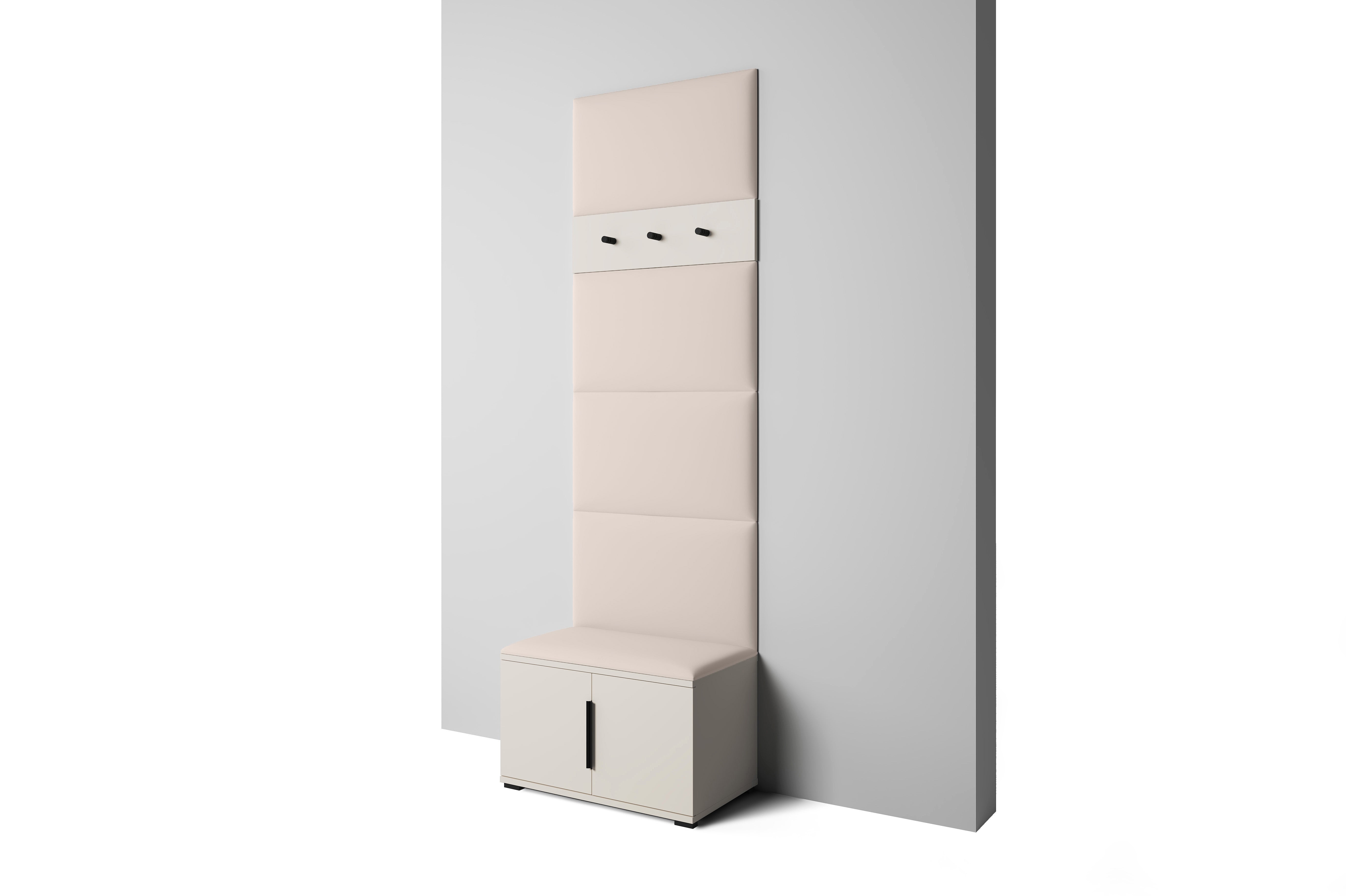 PK Bianco 6 Hallway Wardrobe Set - Cream