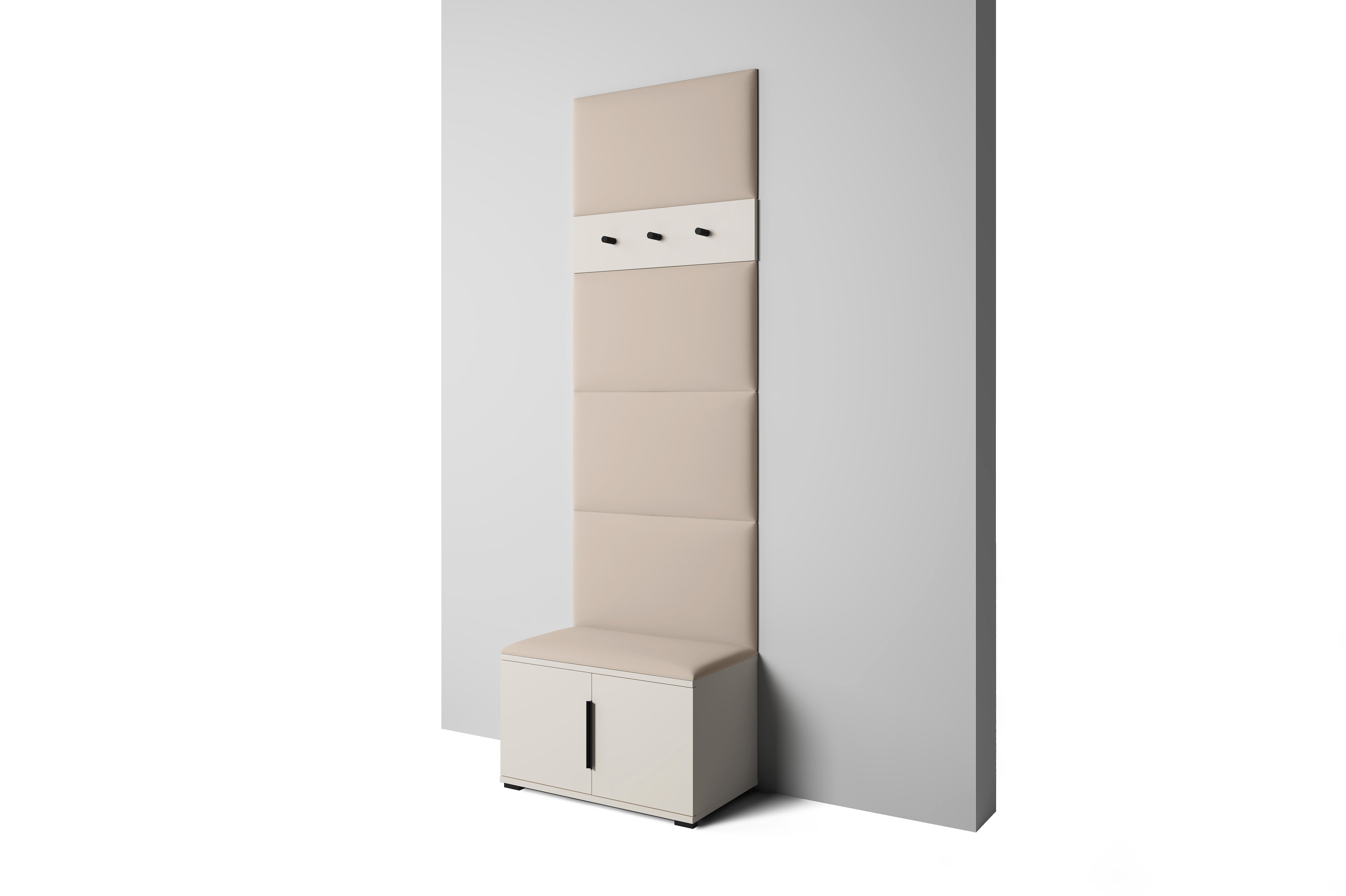 PK Bianco 6 Hallway Wardrobe Set - Light Beige