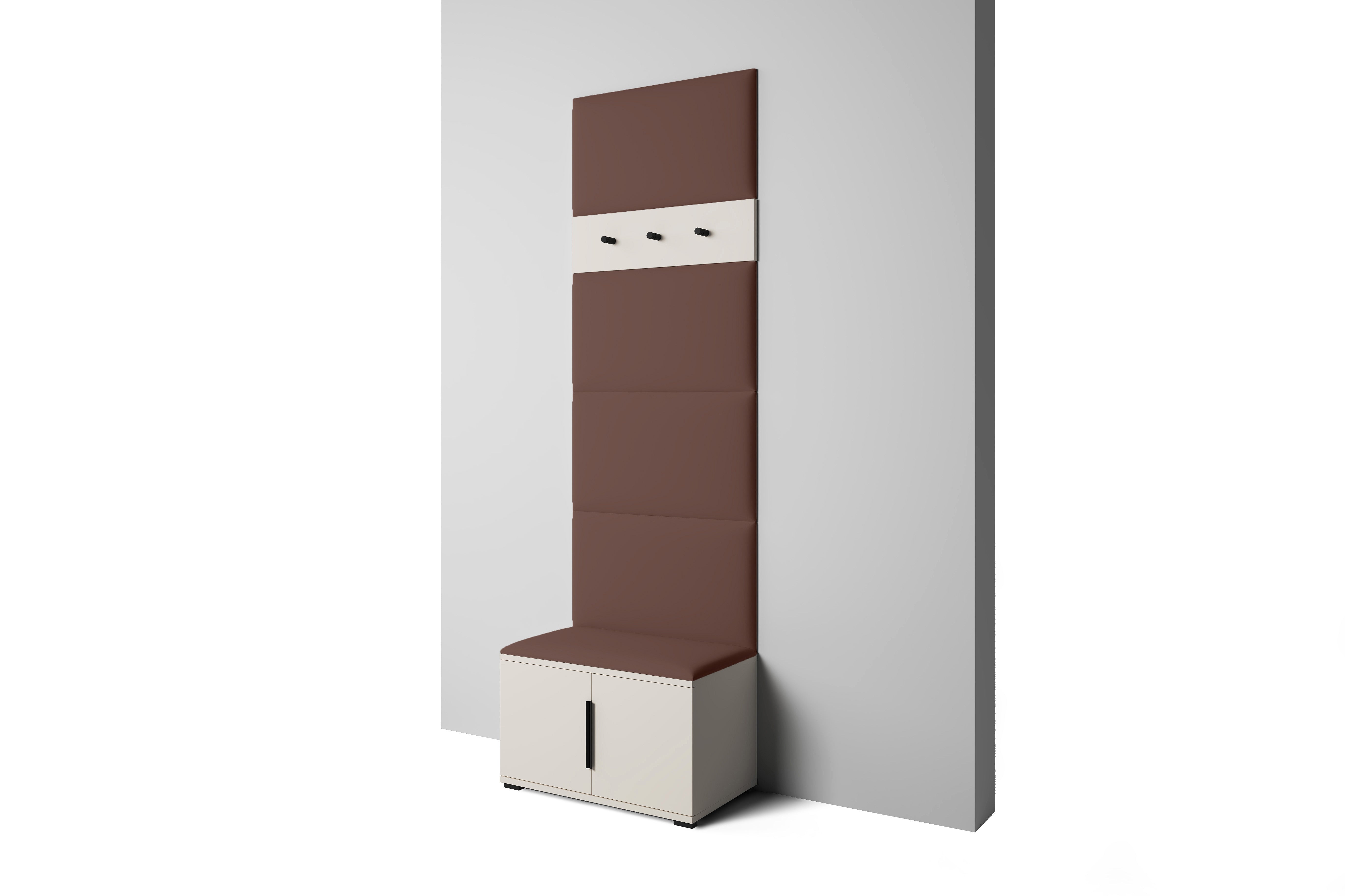 PK Bianco 6 Hallway Wardrobe Set - Brown