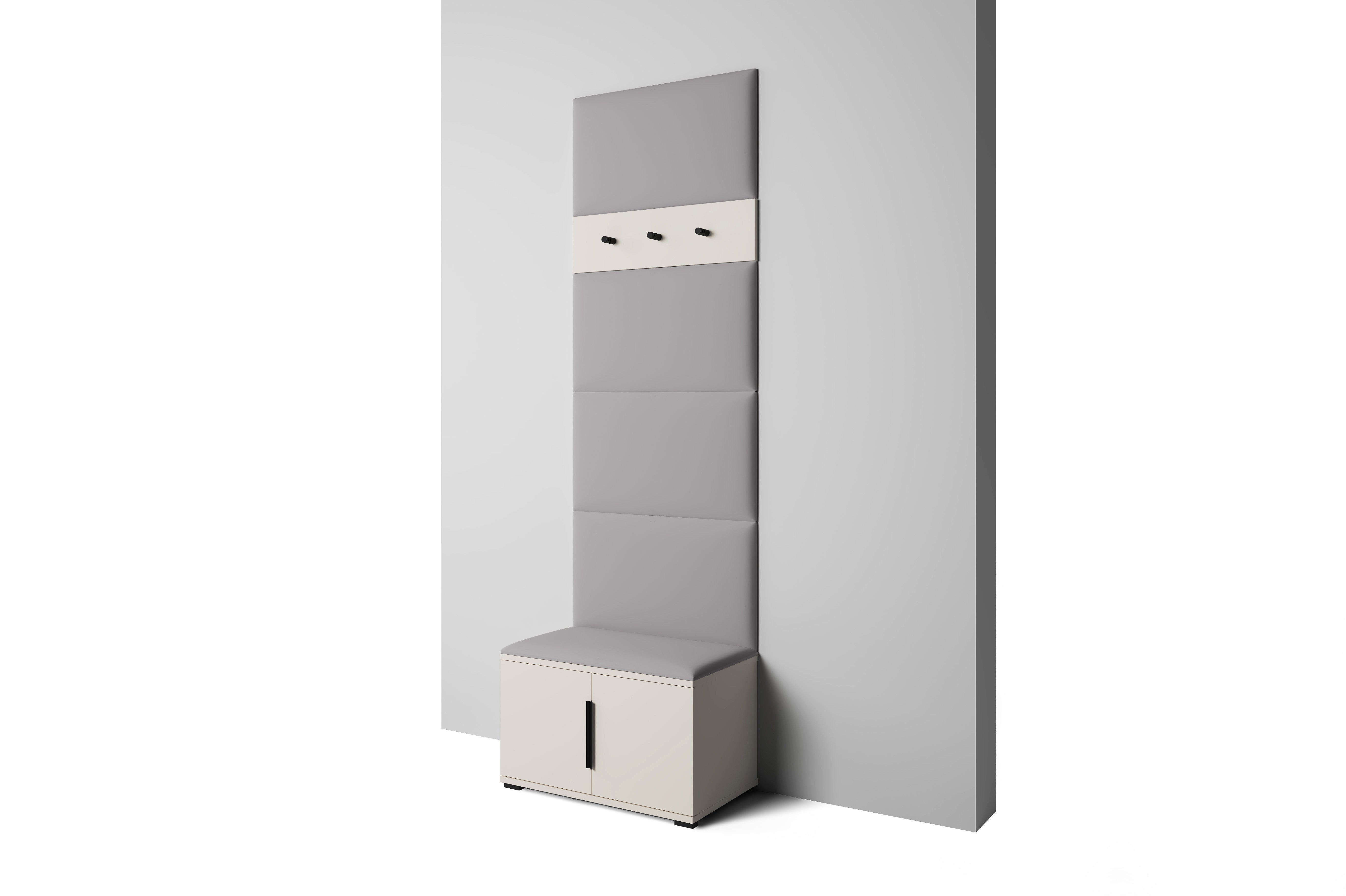 PK Bianco 6 Hallway Wardrobe Set - Ash