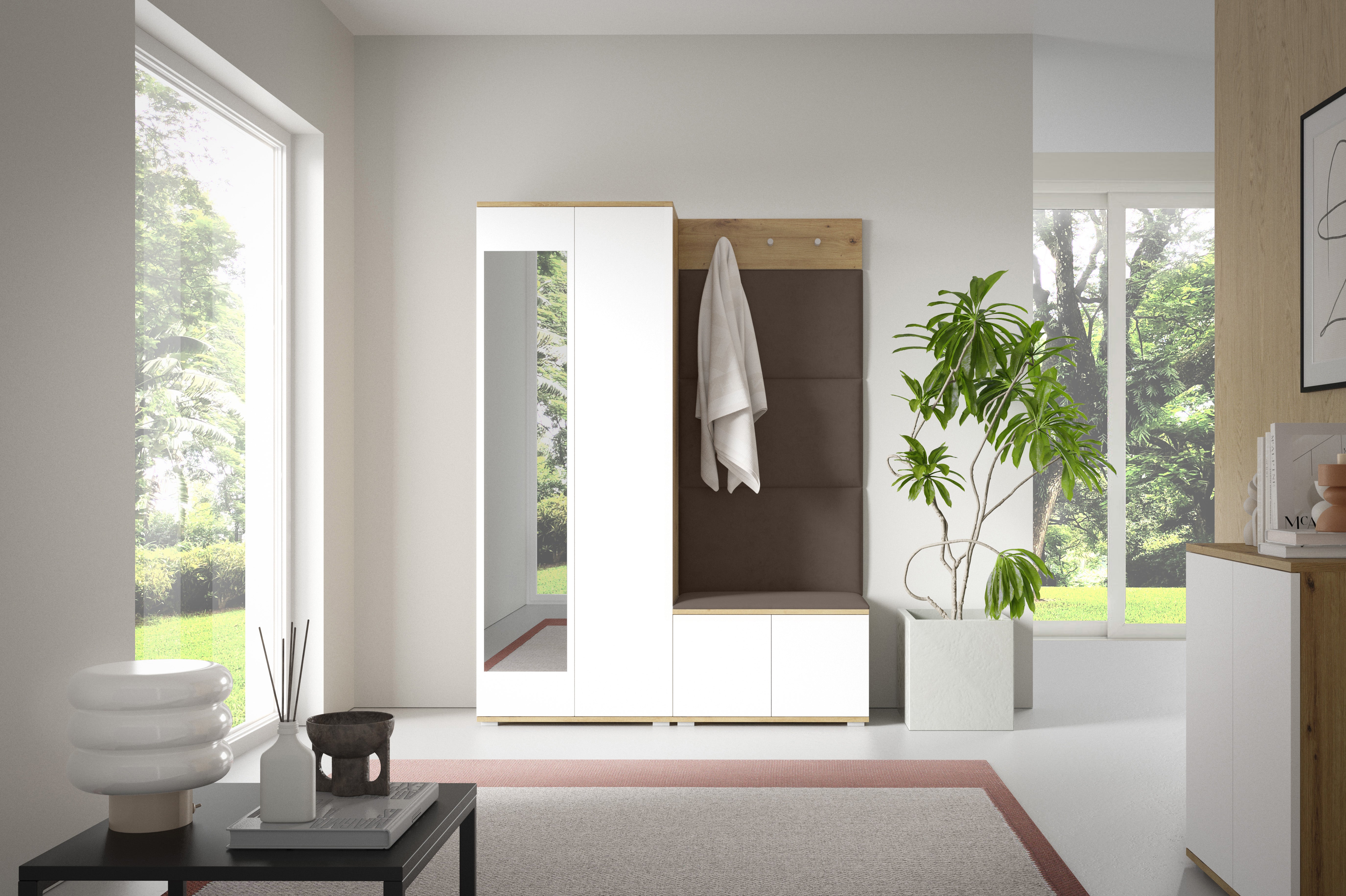 PK Sevilla 1 Hallway Wardrobe - Dark Brown