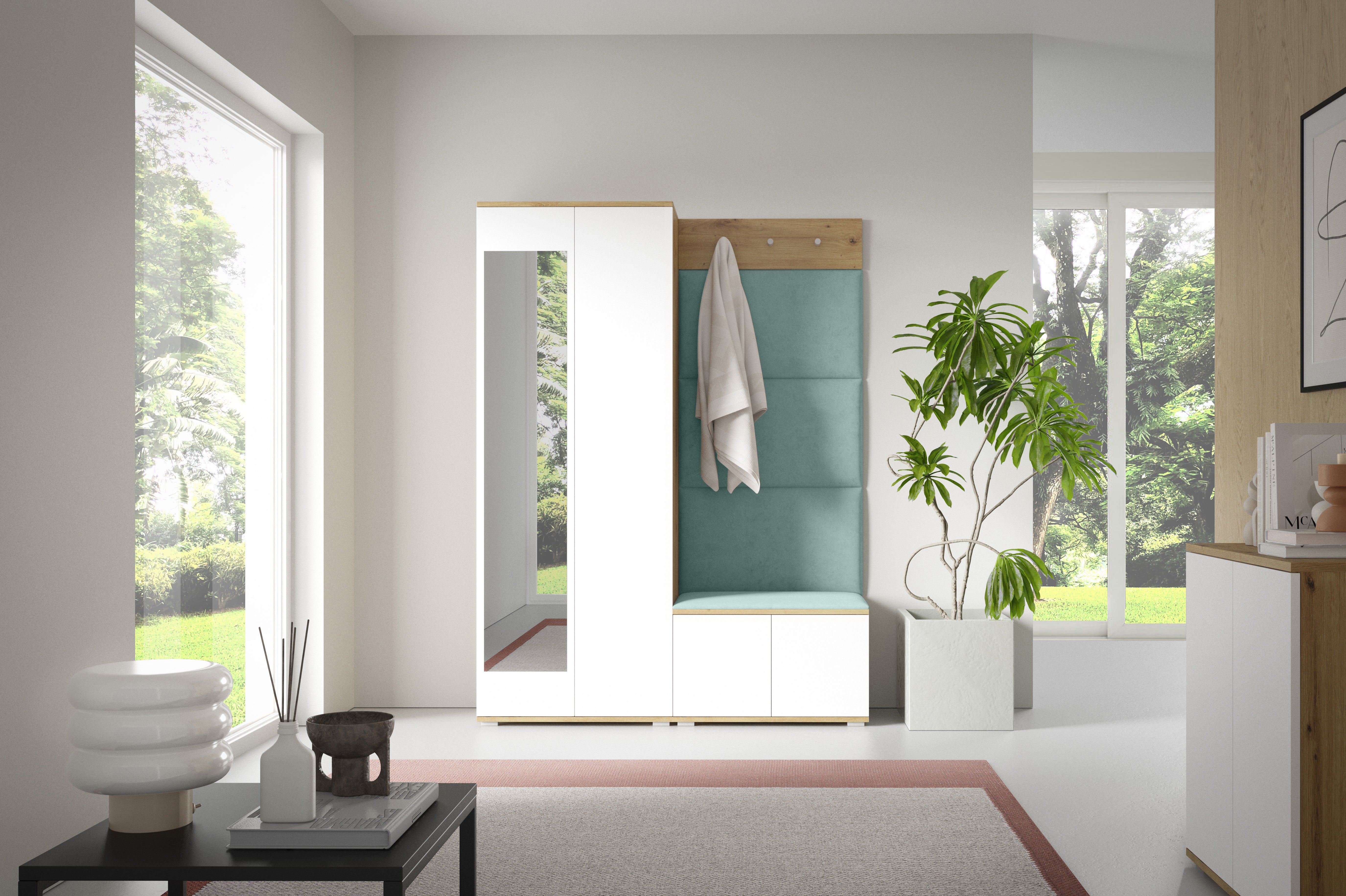 PK Sevilla 1 Hallway Wardrobe - Aqua