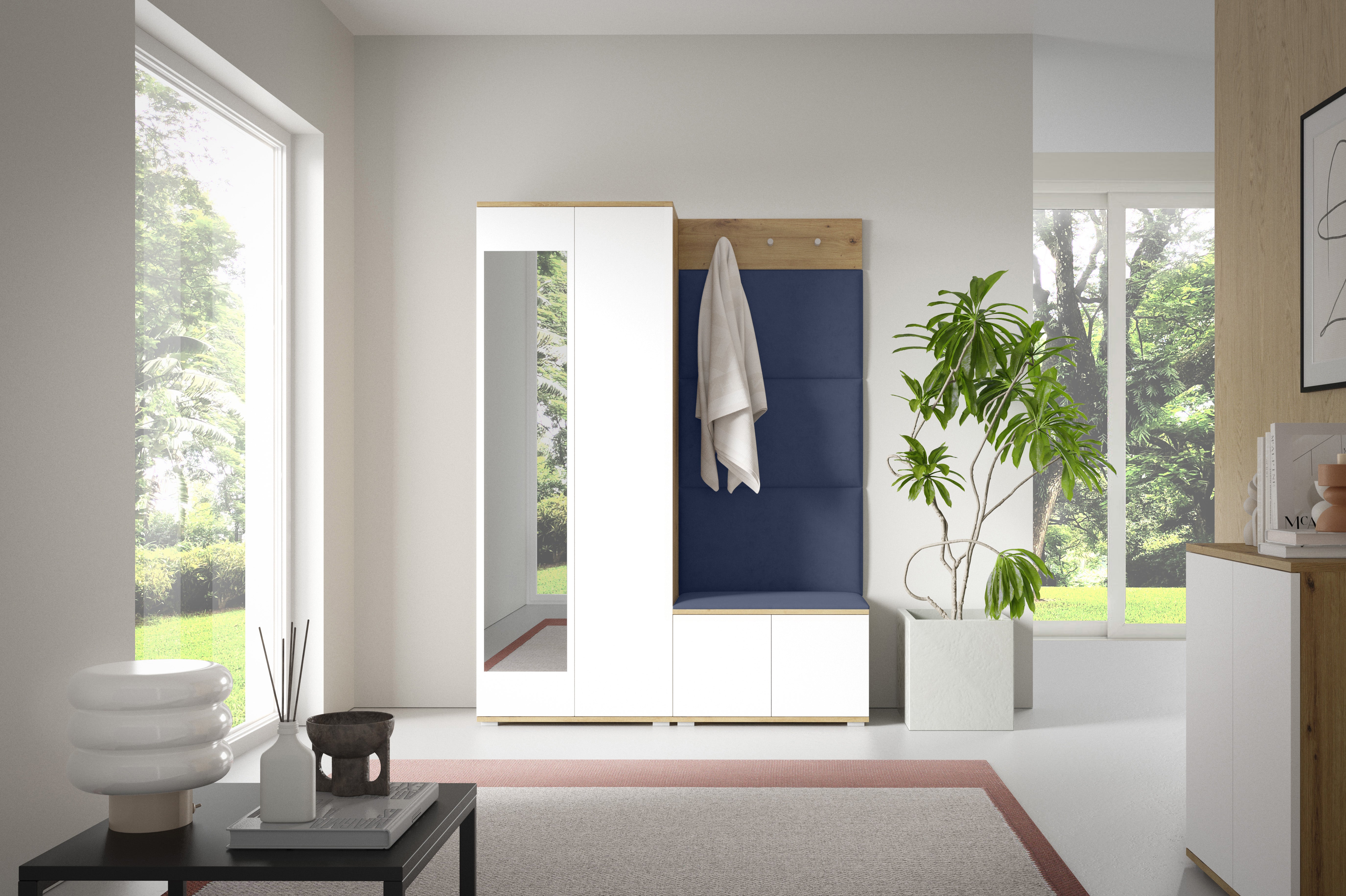 PK Sevilla 1 Hallway Wardrobe - Deep Blue