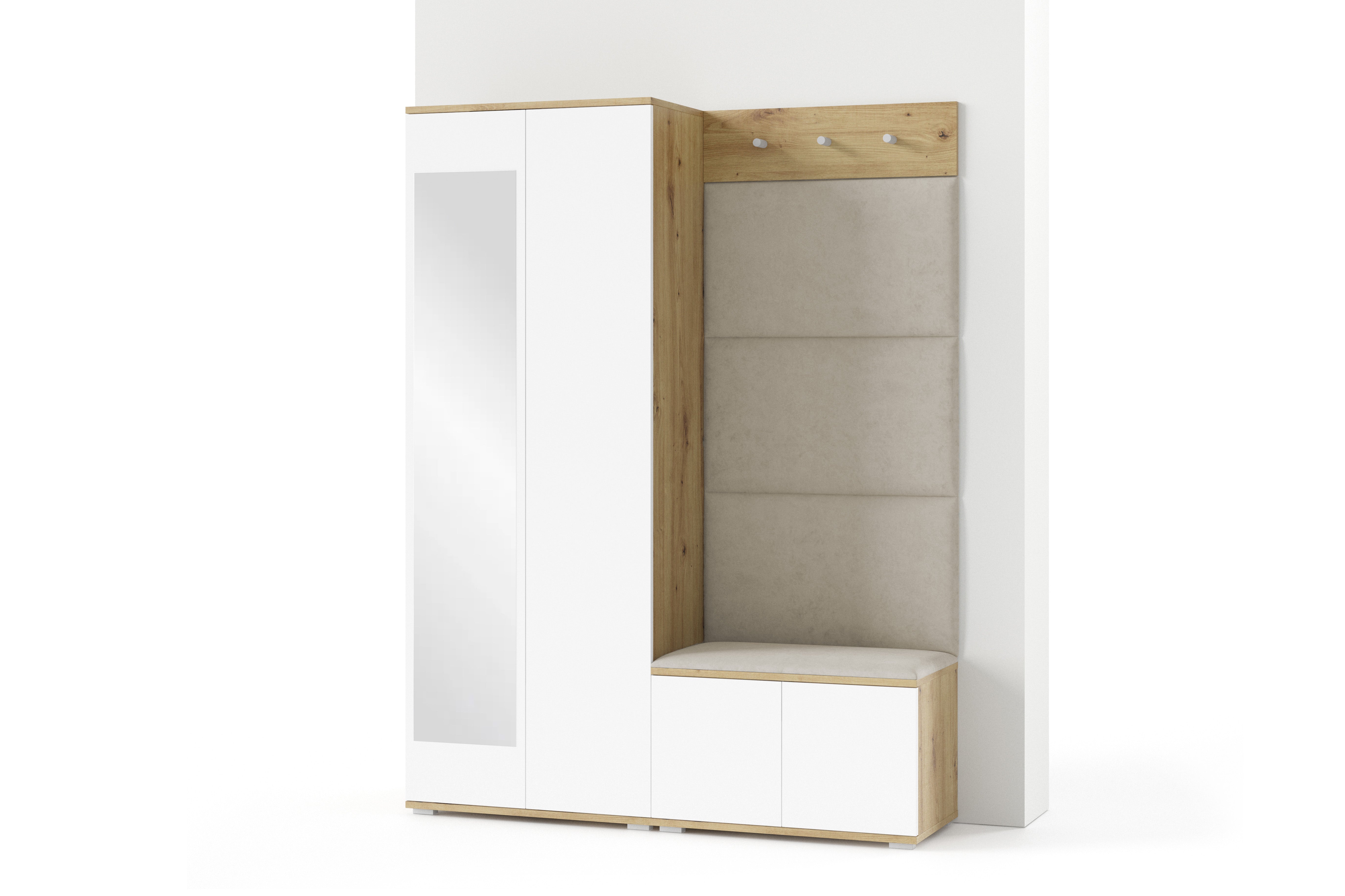 PK Sevilla 1 Hallway Wardrobe - Cream