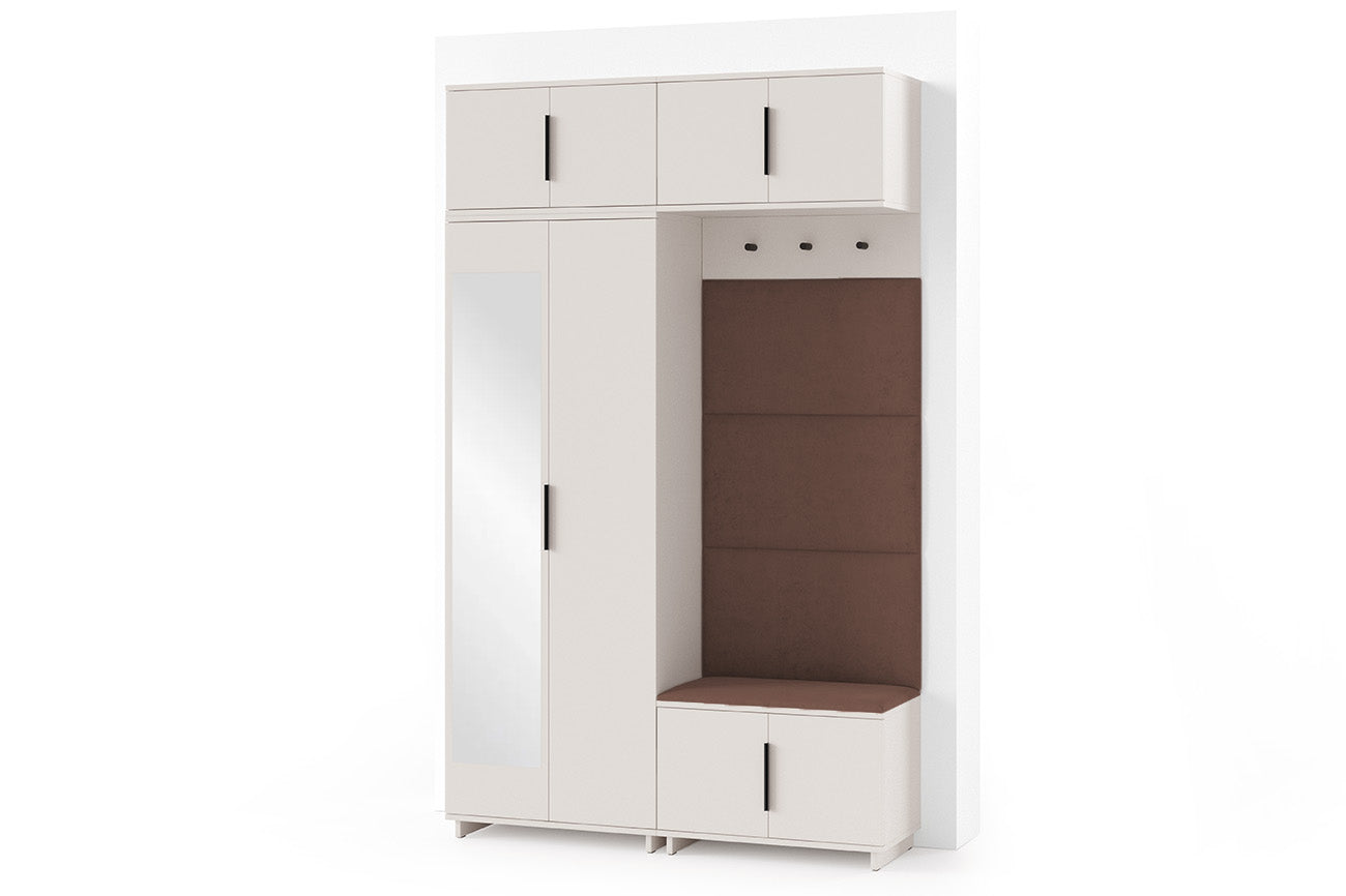 PK Bianco 1 Hallway Wardrobe Set - Brown