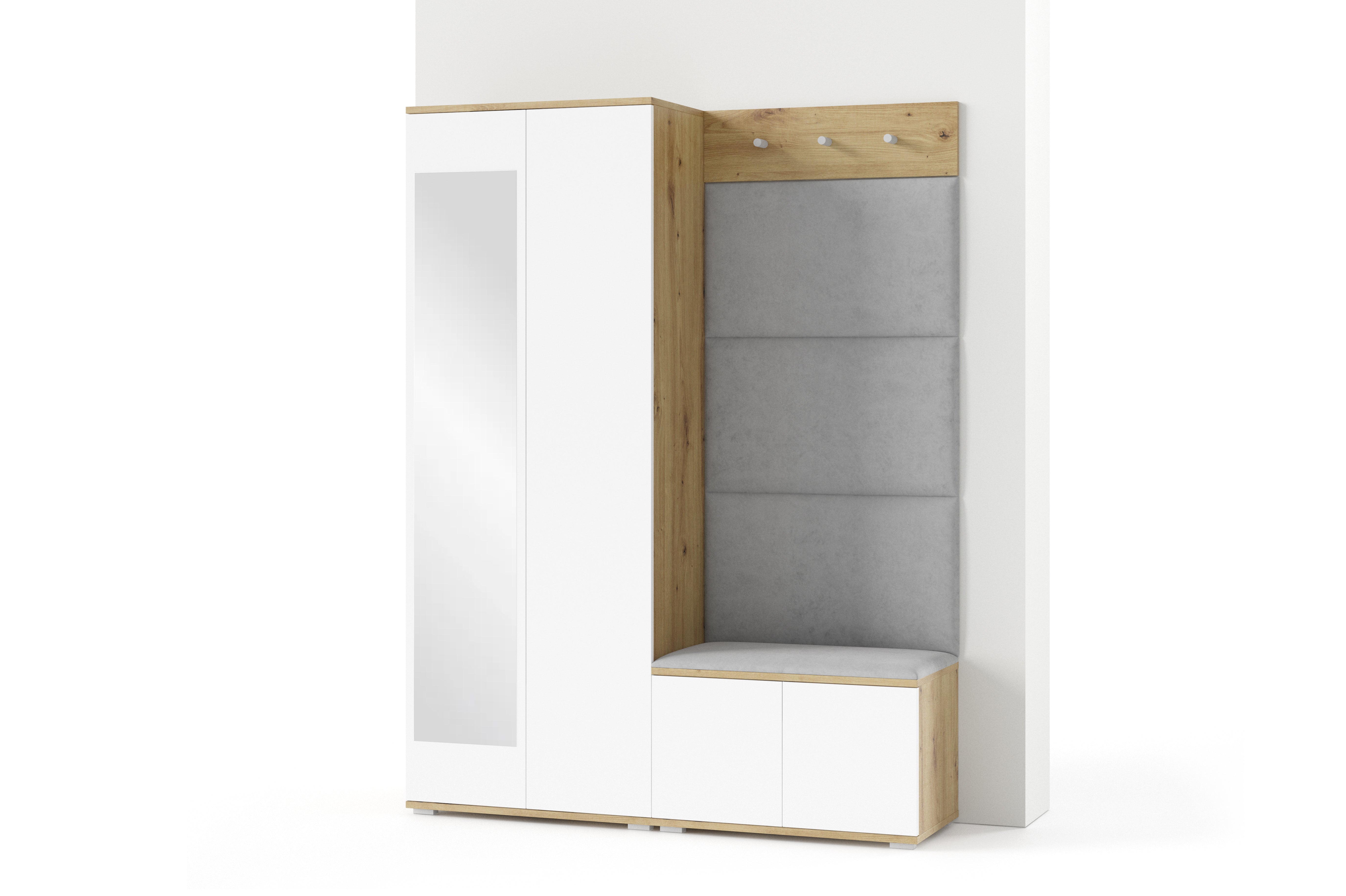 PK Sevilla 1 Hallway Wardrobe - Grey