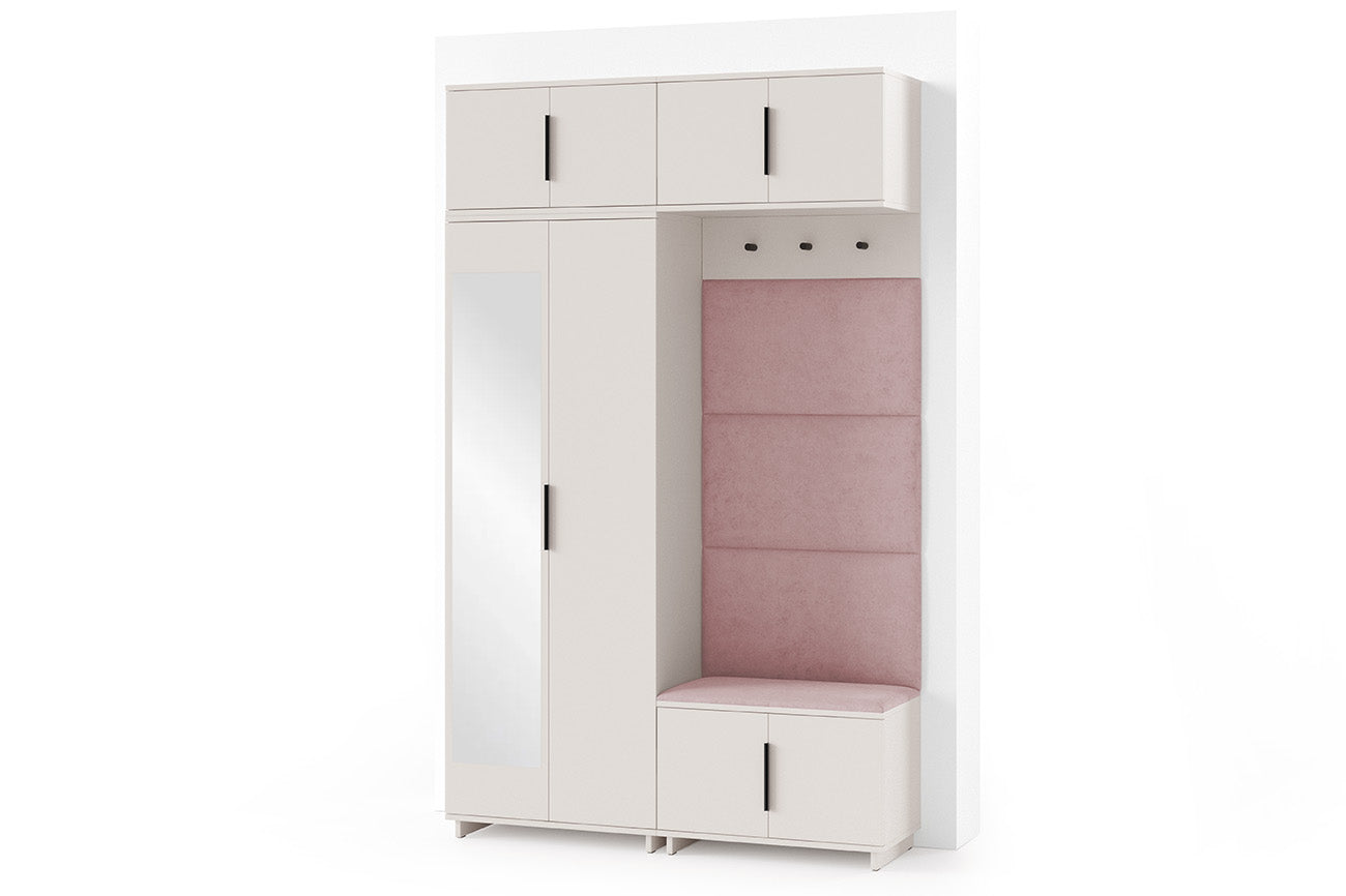 PK Bianco 1 Hallway Wardrobe Set - Flamingo