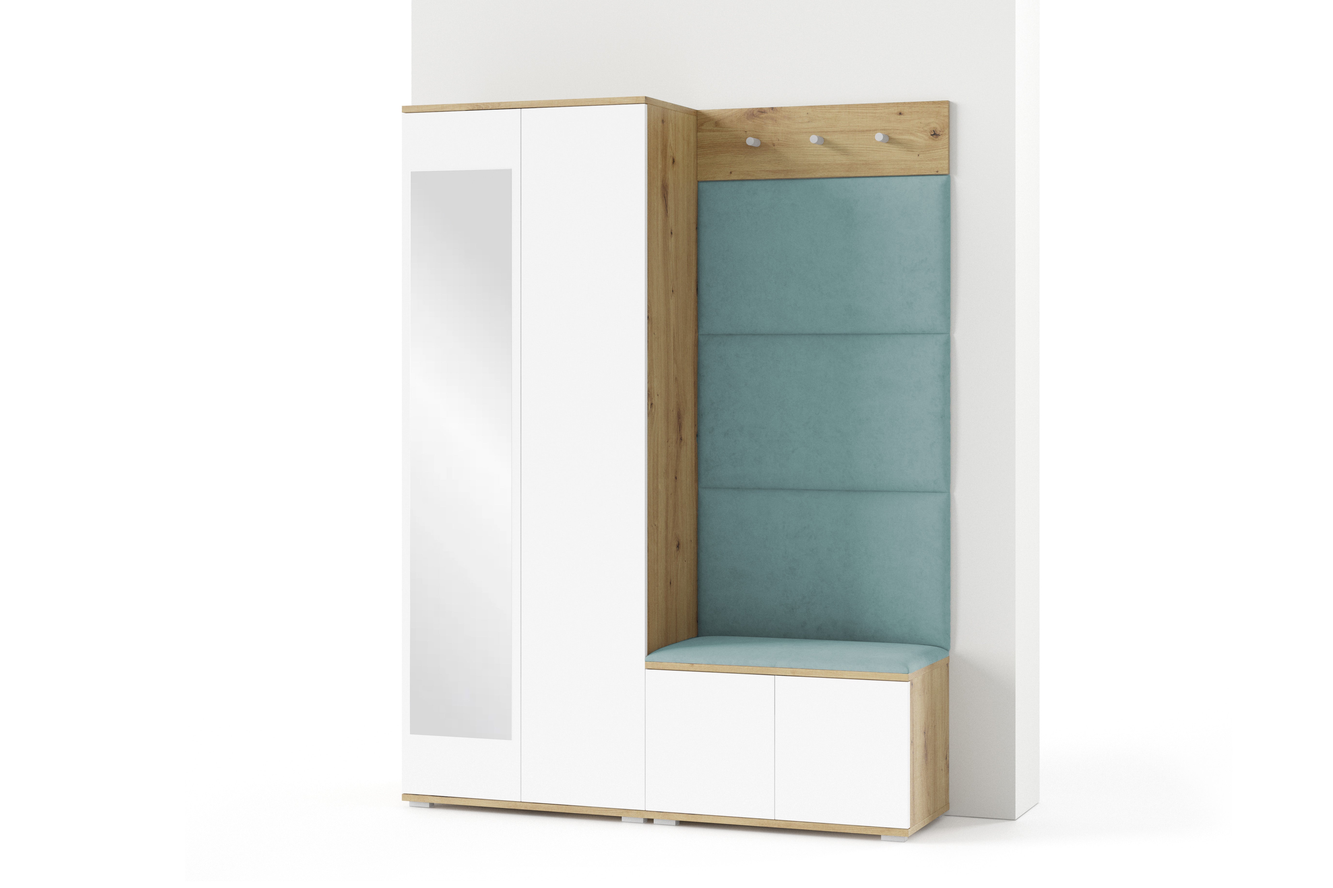 PK Sevilla 1 Hallway Wardrobe - Aqua