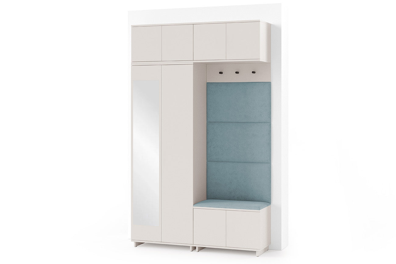 PK Bianco 1 Hallway Wardrobe Set - Aqua