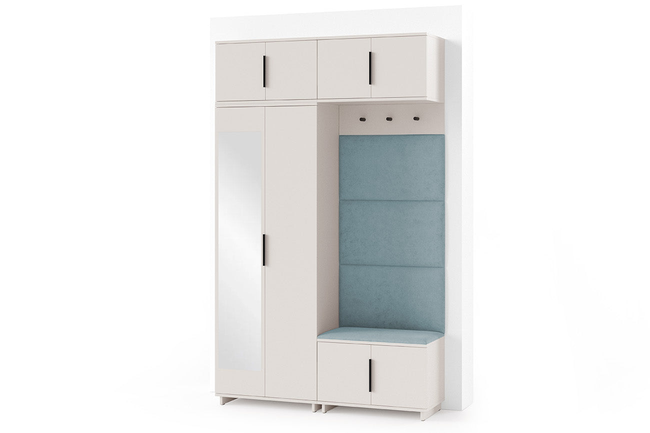 PK Bianco 1 Hallway Wardrobe Set - Aqua