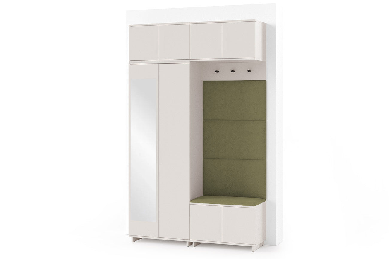PK Bianco 1 Hallway Wardrobe Set - Olive