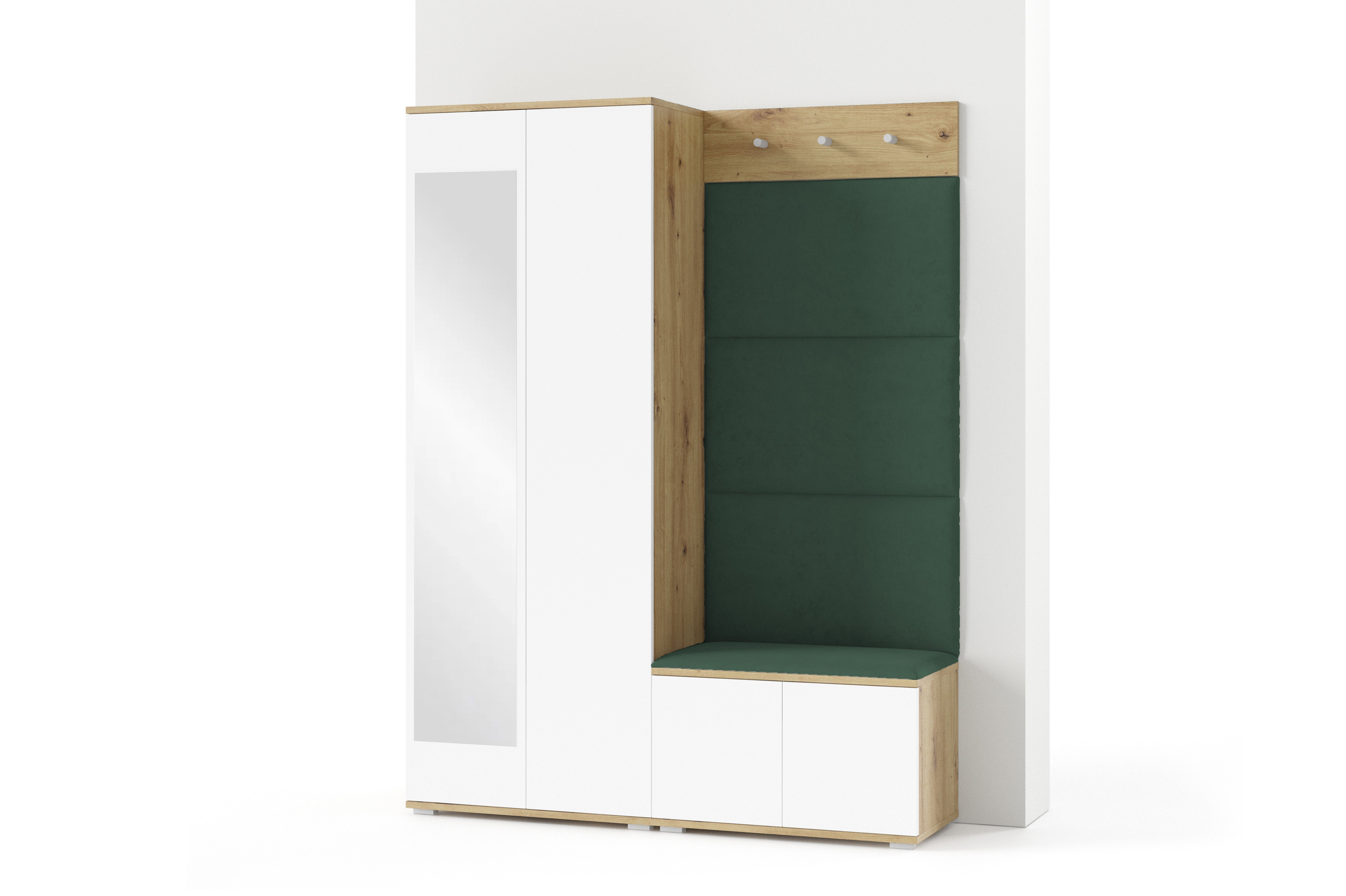 PK Sevilla 1 Hallway Wardrobe - Bottle Green