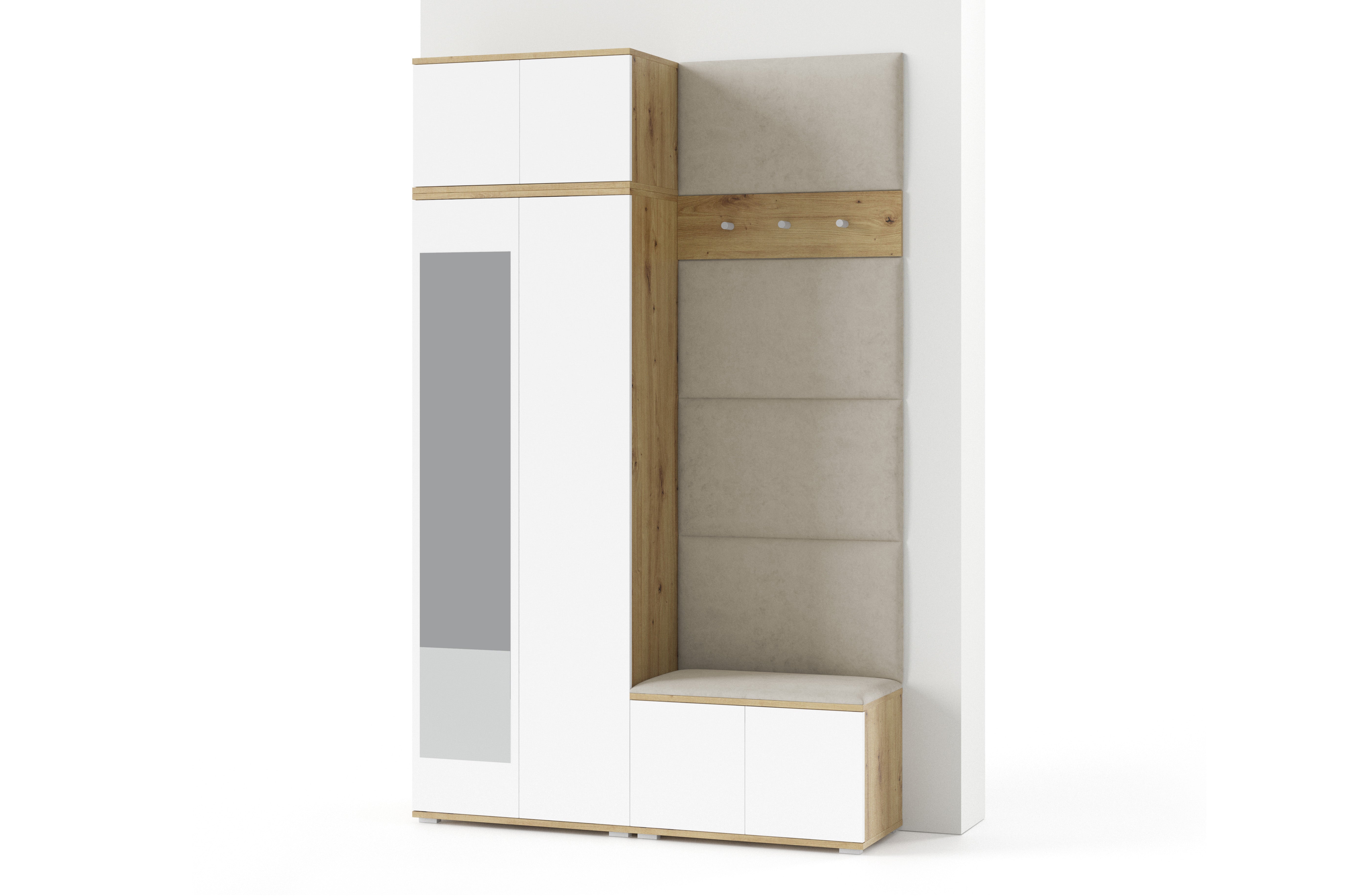 PK Sevilla 2 Hallway Wardrobe - Cream