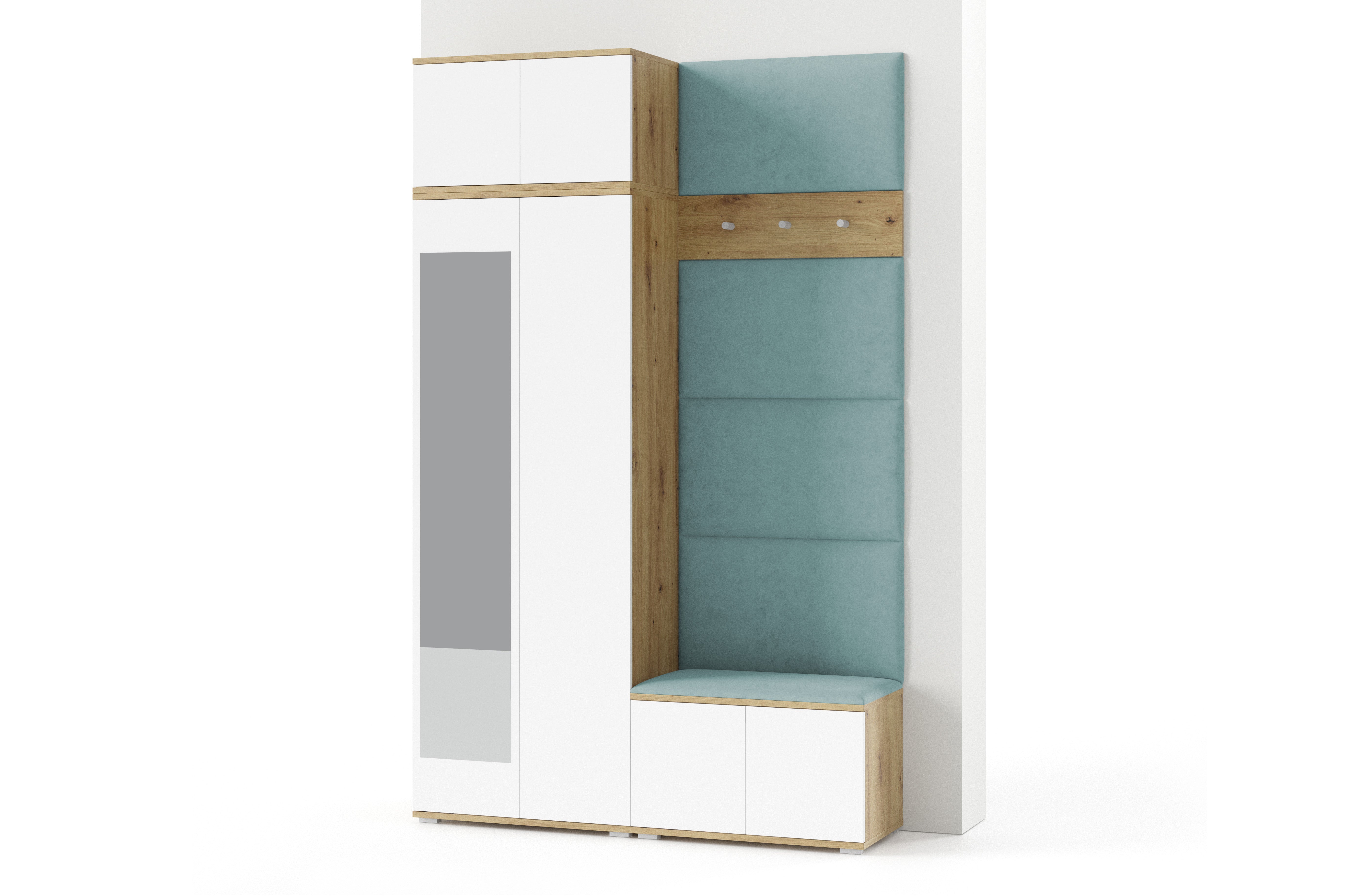 PK Sevilla 2 Hallway Wardrobe - Aqua