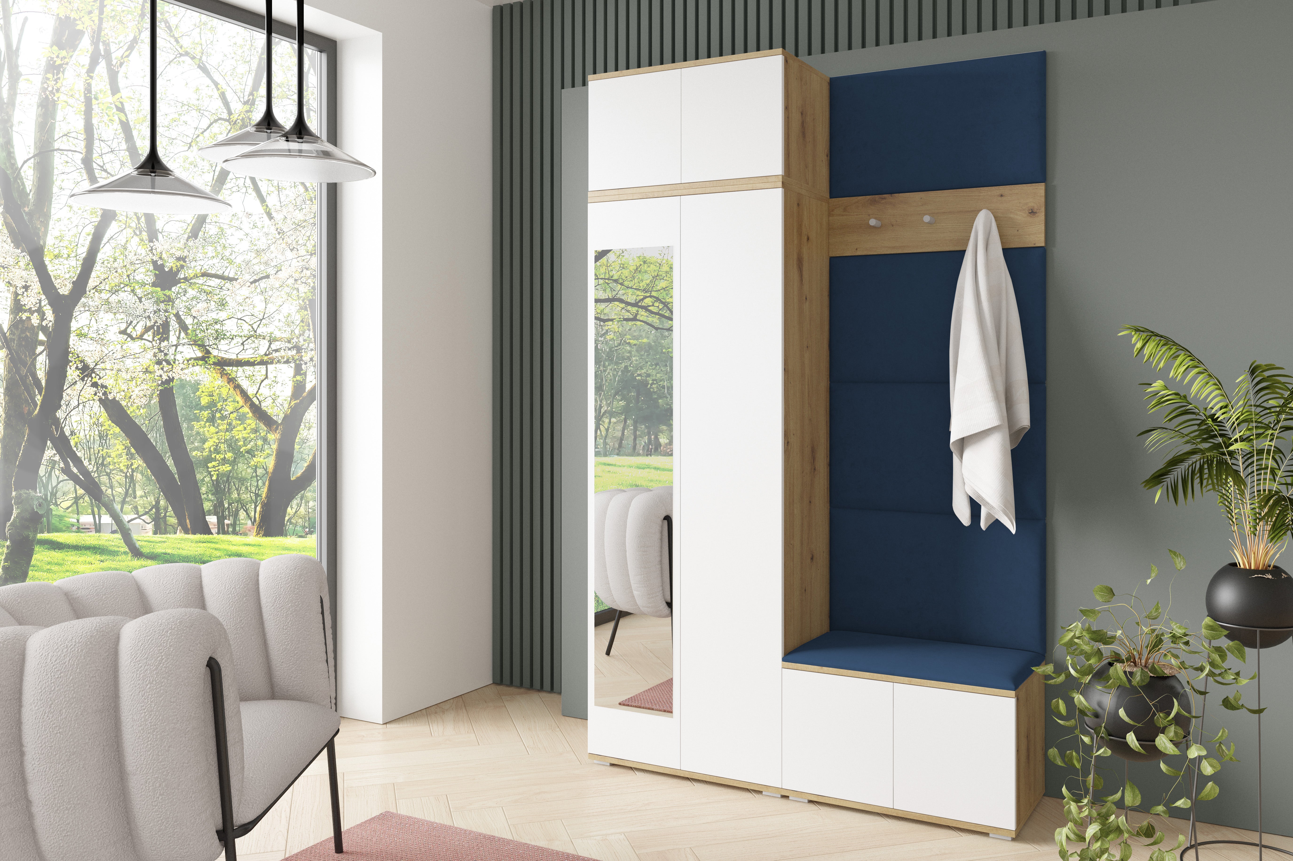 PK Sevilla 2 Hallway Wardrobe -Deep Blue