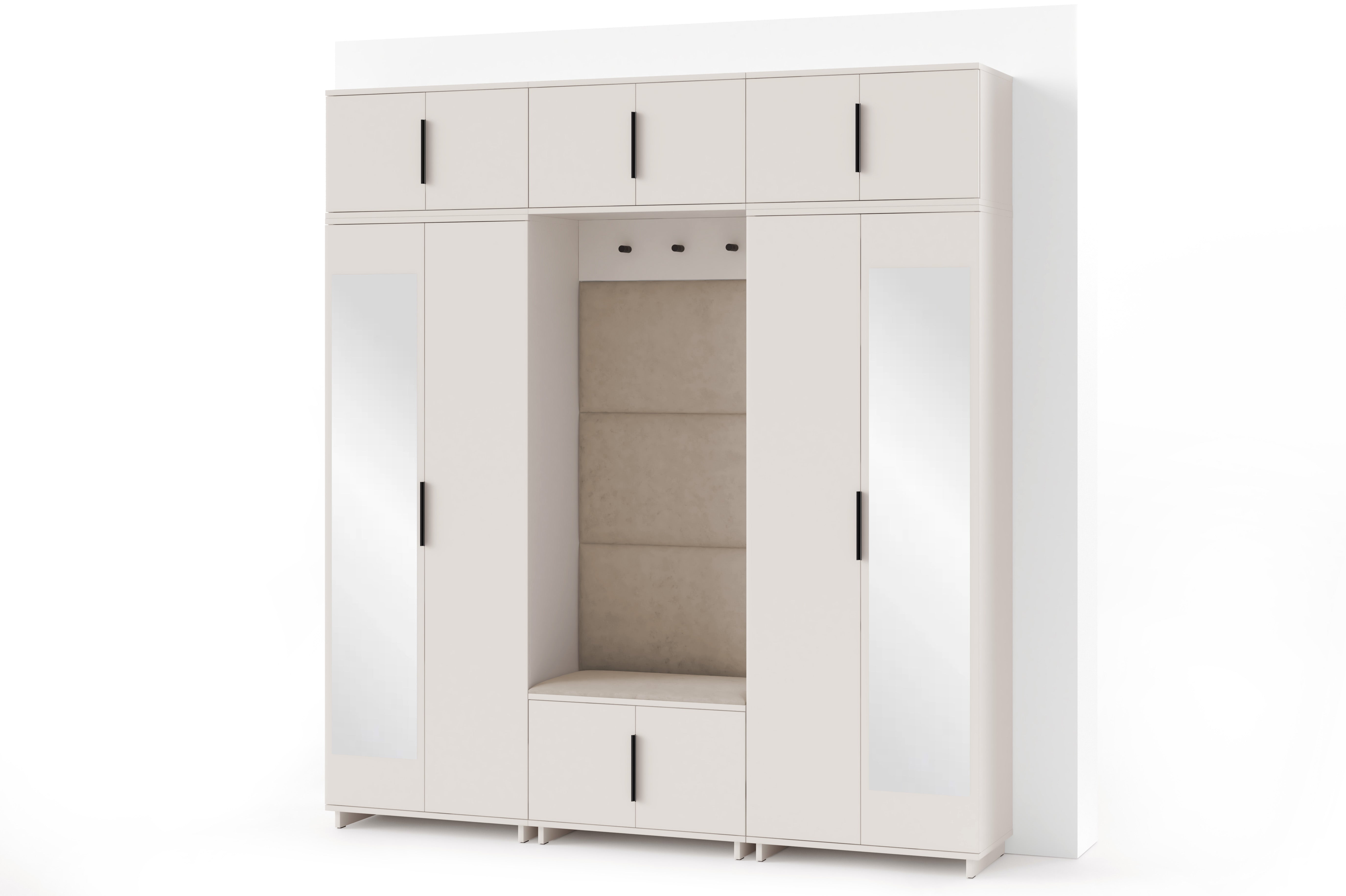 PK Bianco 2 Hallway Wardrobe Set - LIght Beige