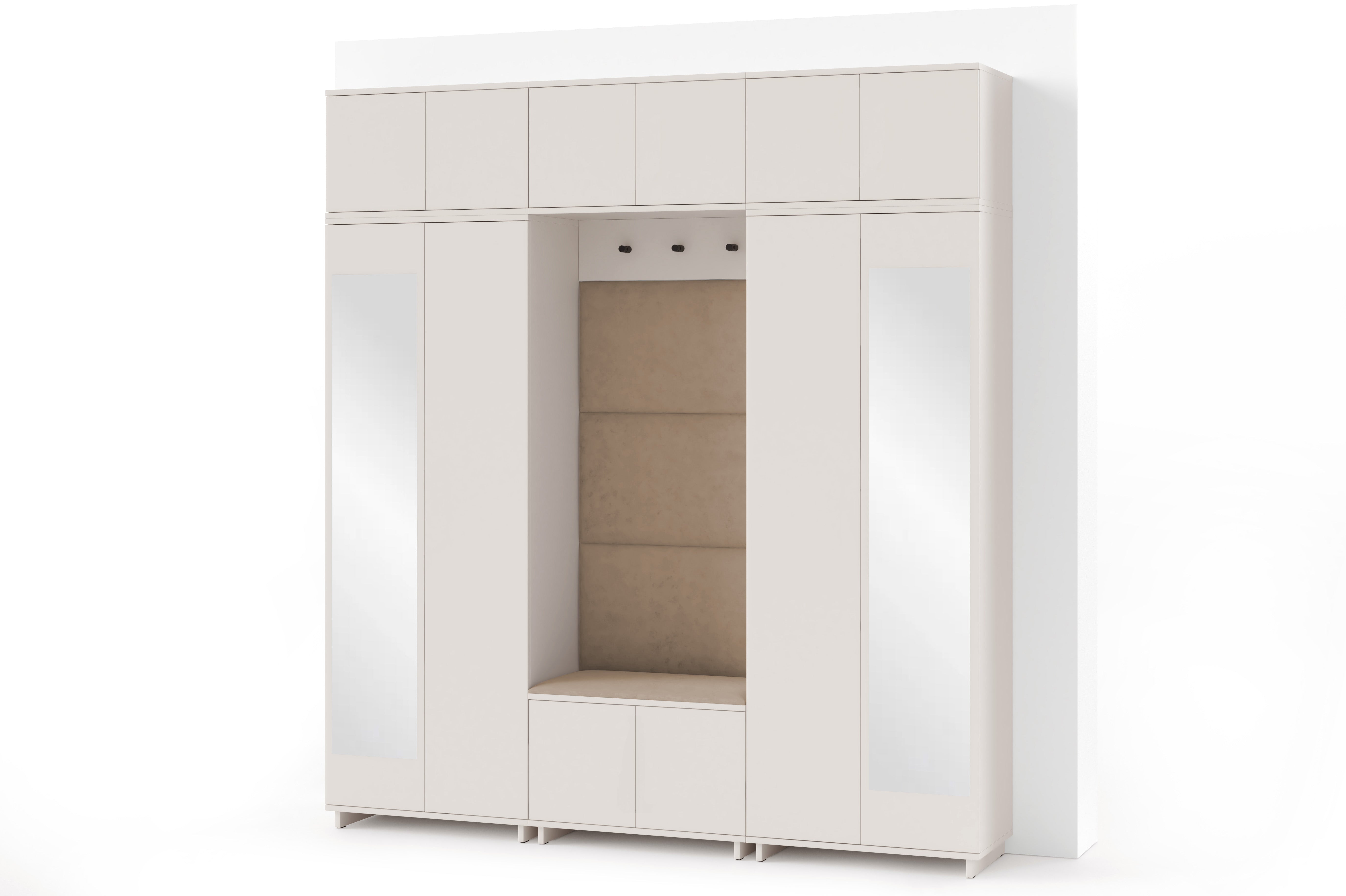 PK Bianco 2 Hallway Wardrobe Set - Beige