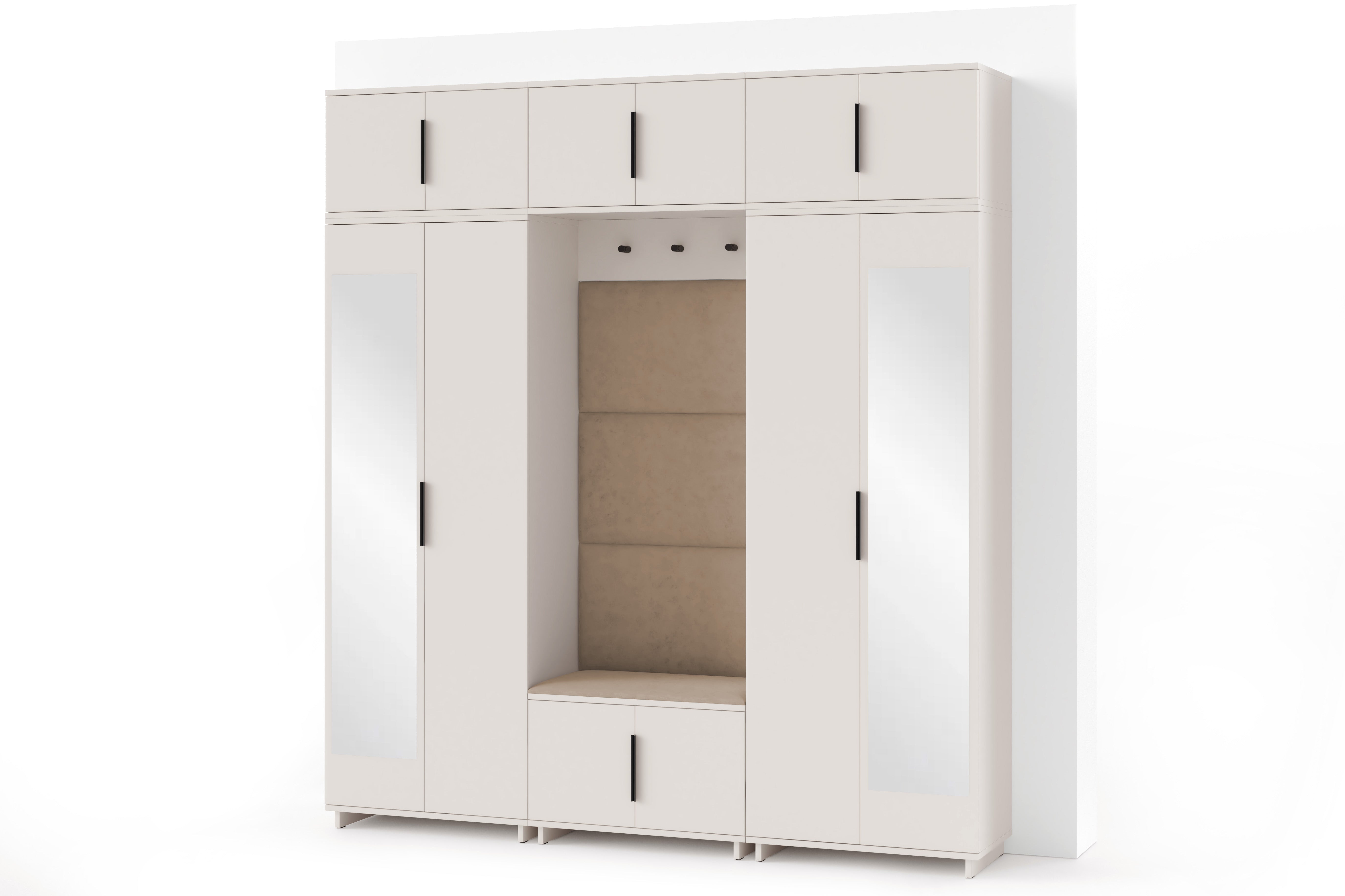PK Bianco 2 Hallway Wardrobe Set - Beige