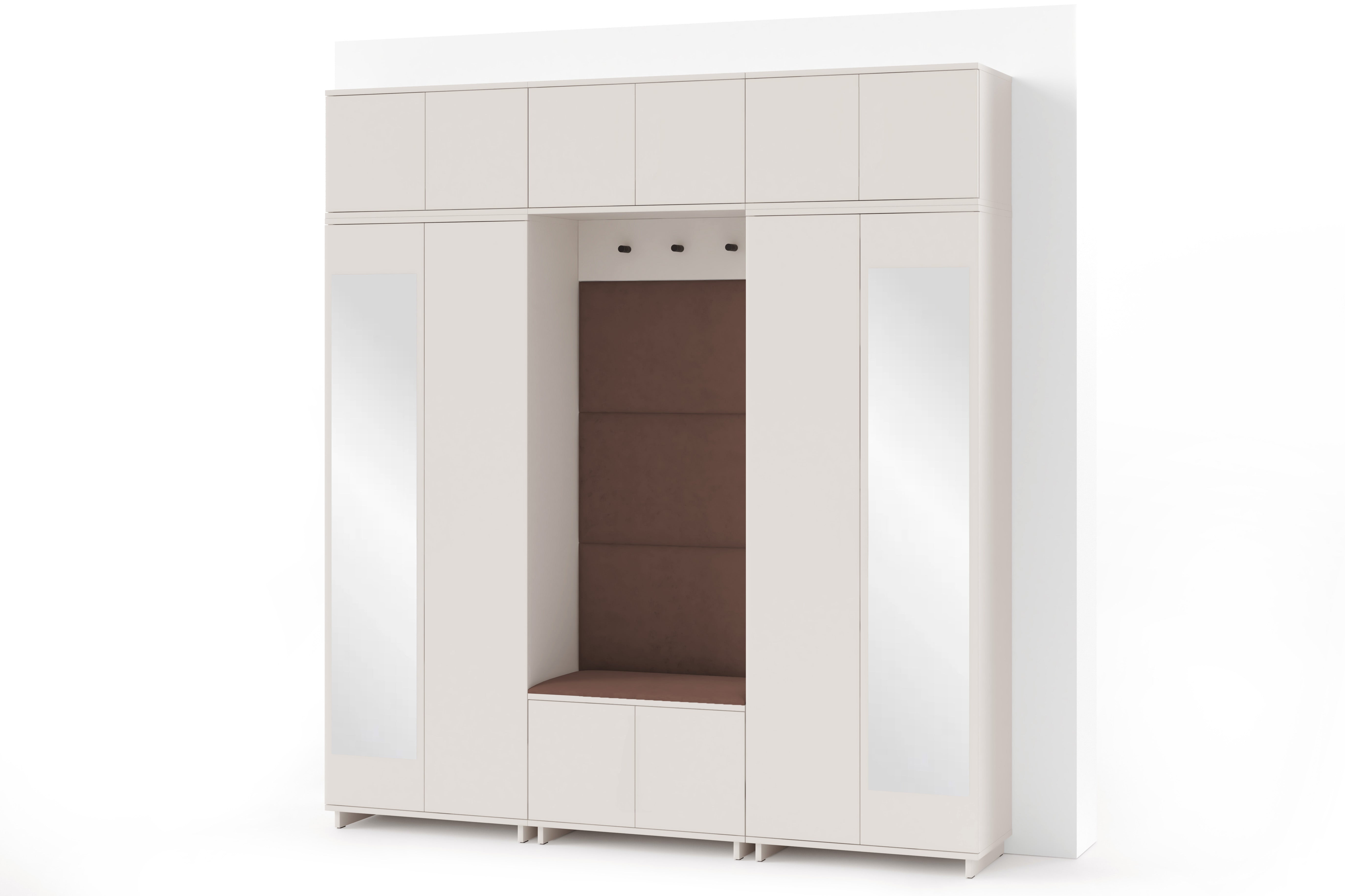 PK Bianco 2 Hallway Wardrobe Set - Brown