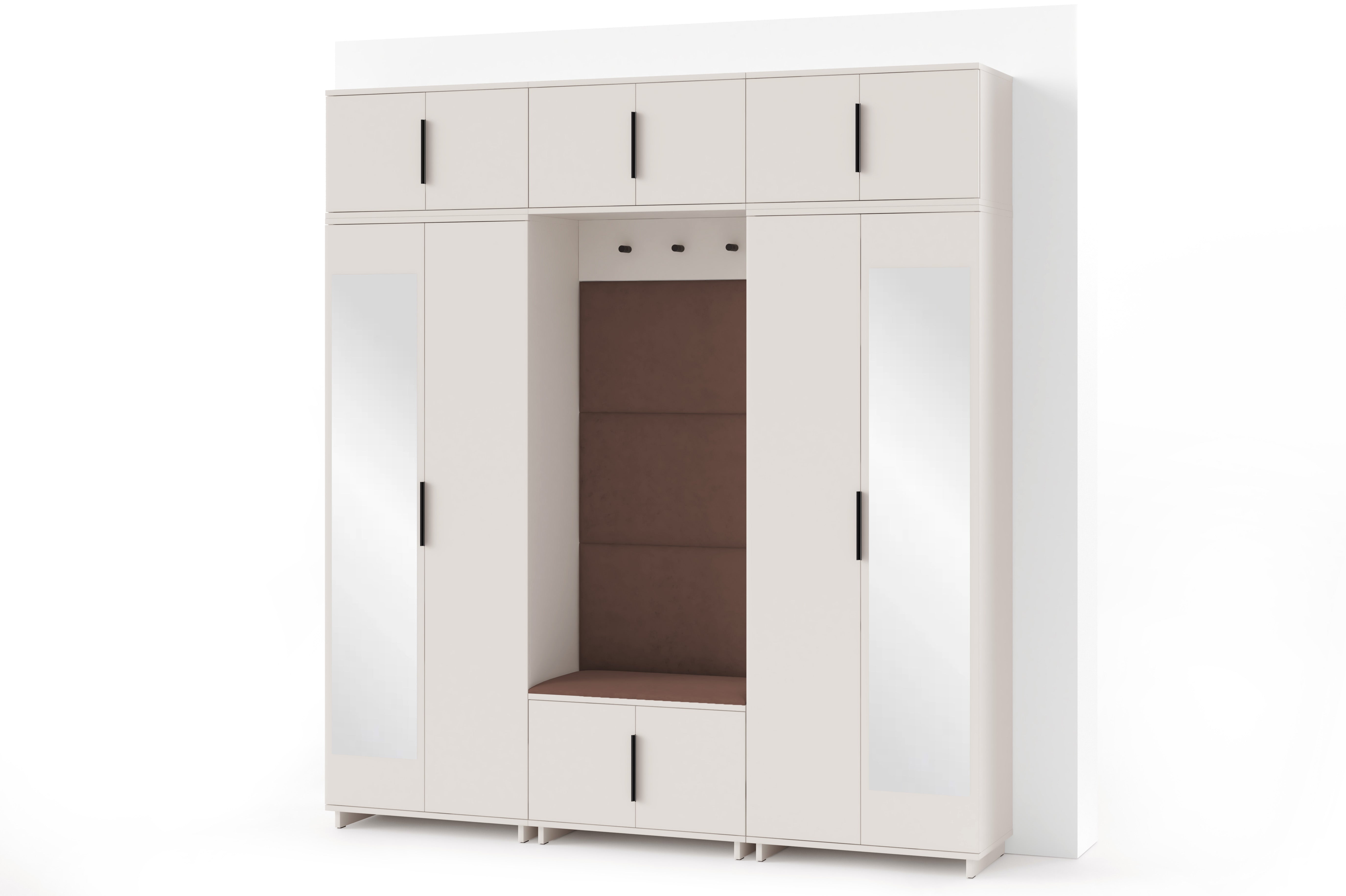 PK Bianco 2 Hallway Wardrobe Set - Brown