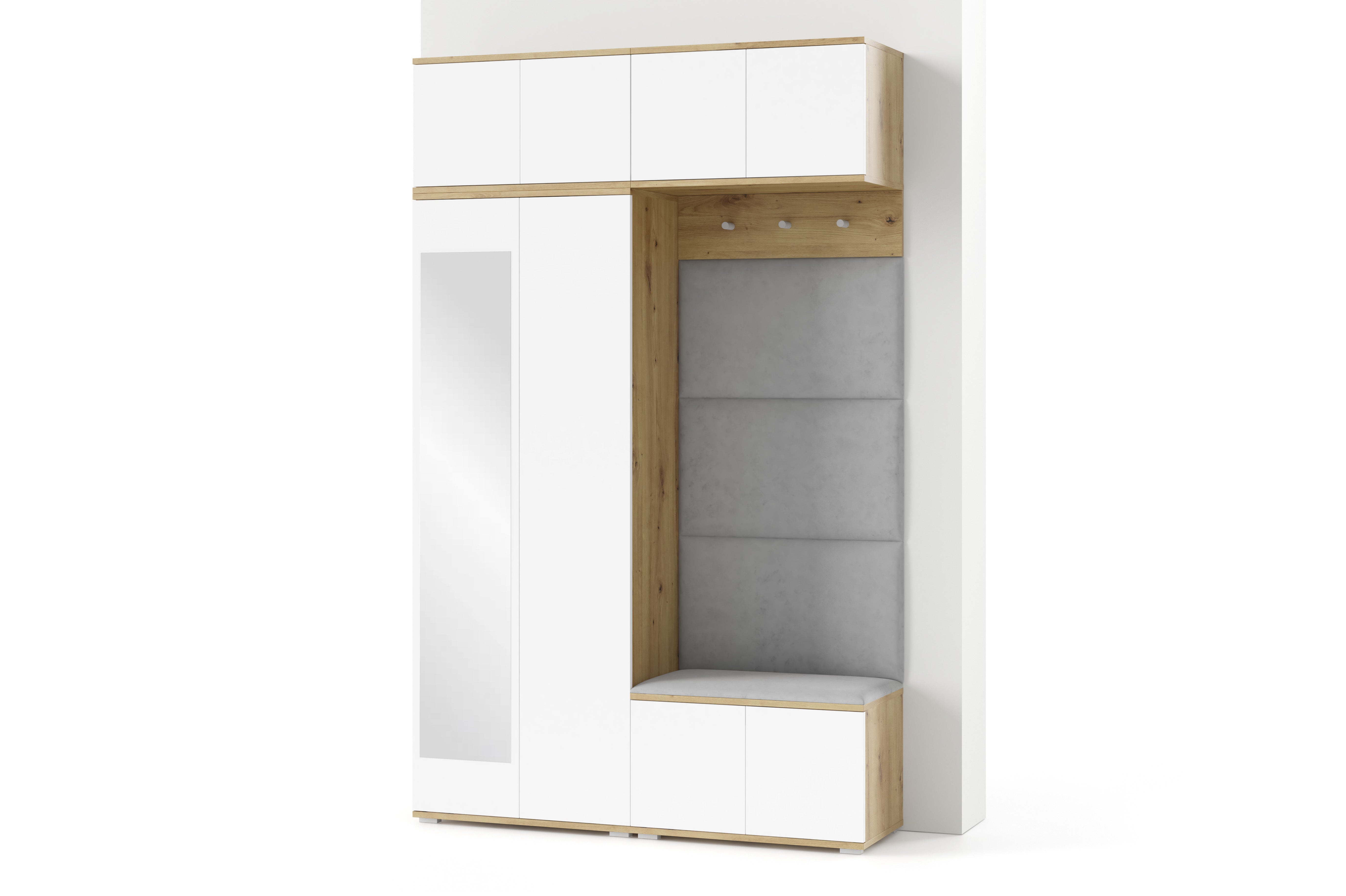 PK Sevilla 3 Hallway Wardrobe - Grey