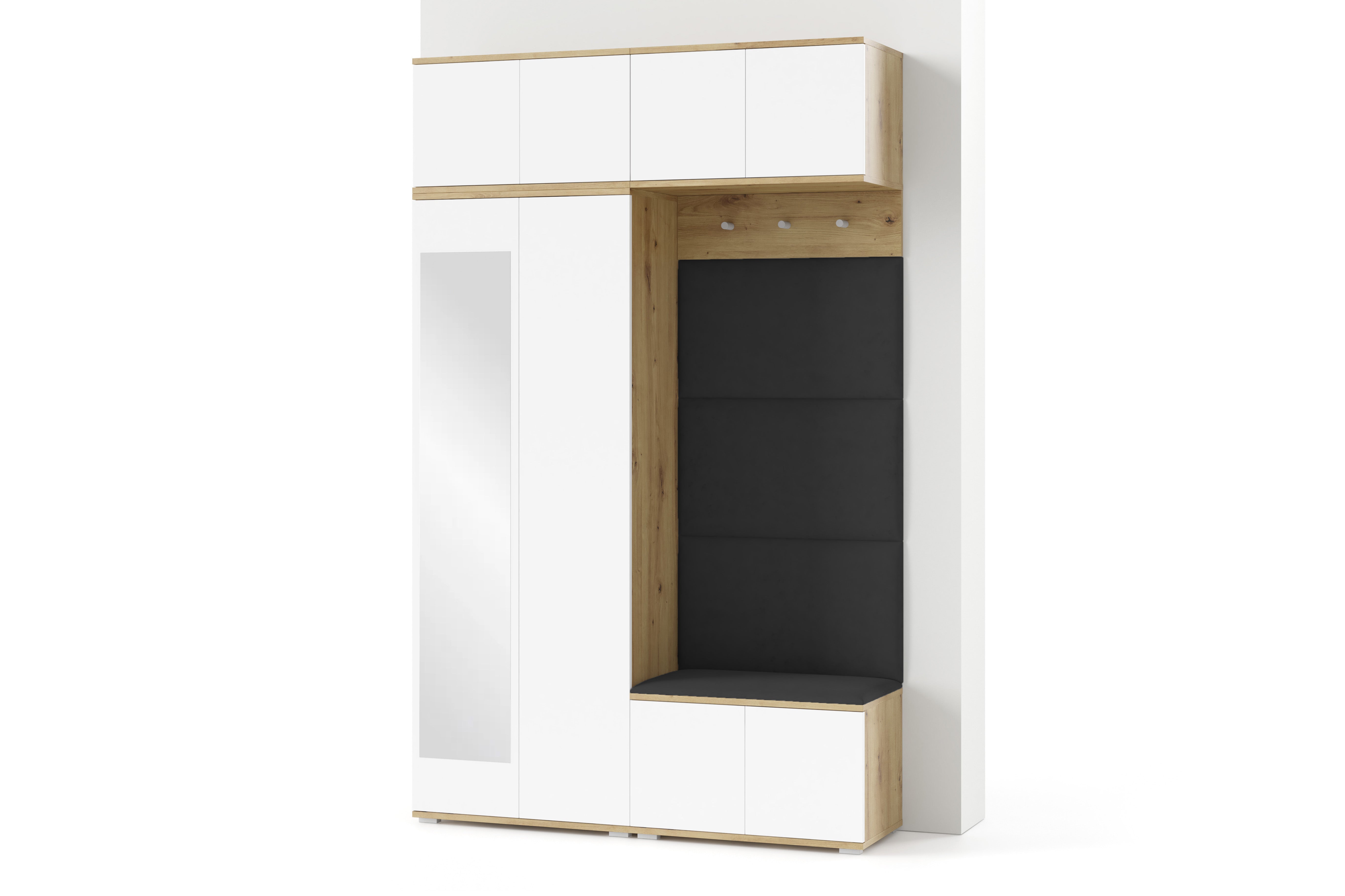 PK Sevilla 3 Hallway Wardrobe - Black